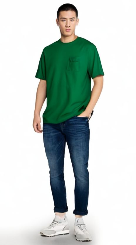 Men's Boardshort Logo Pocket T-shirt Gather Green 