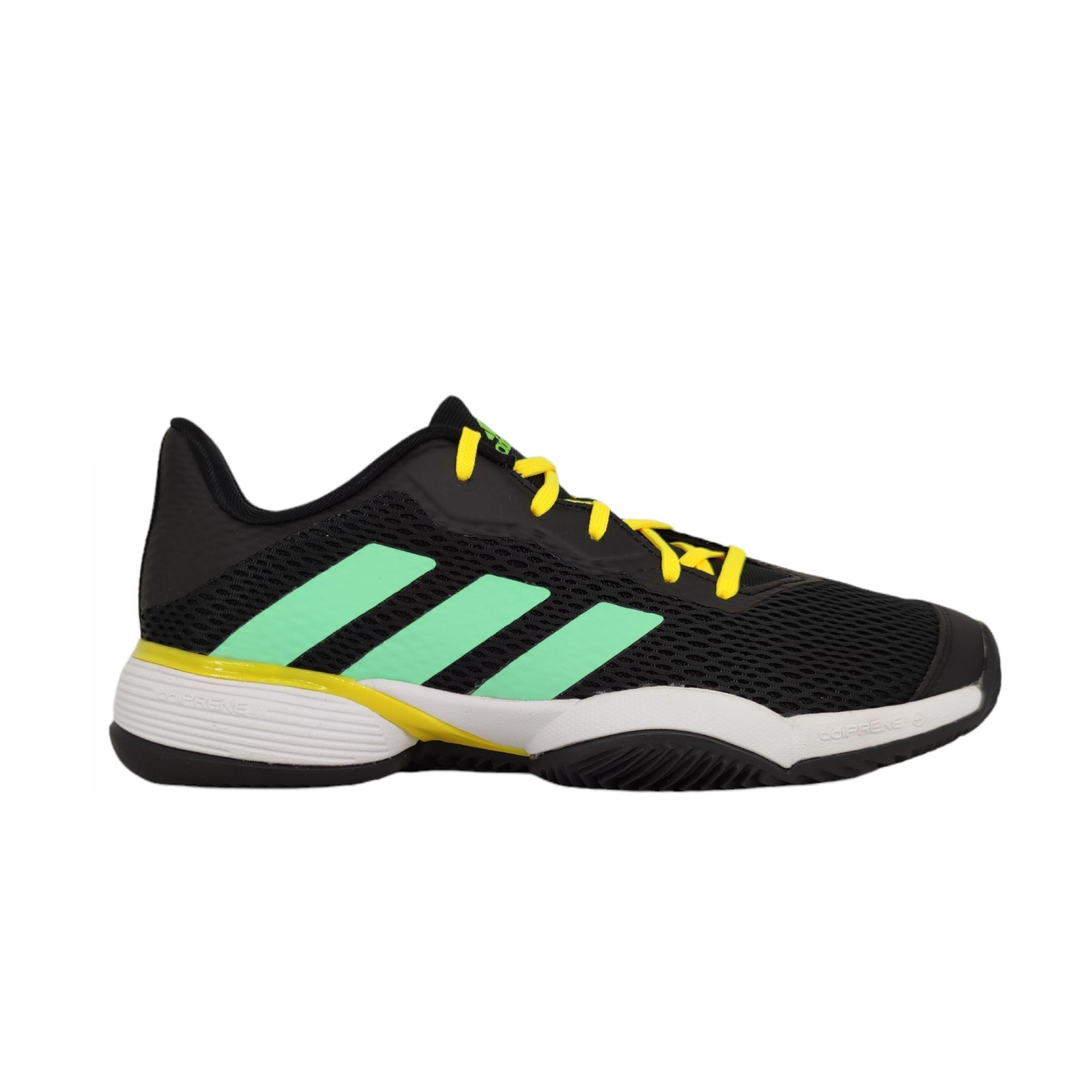 Adidas | Scarpe da Tennis Barricade Clay Junior Black/Green/Yellow - Fabbrica Ski Sises