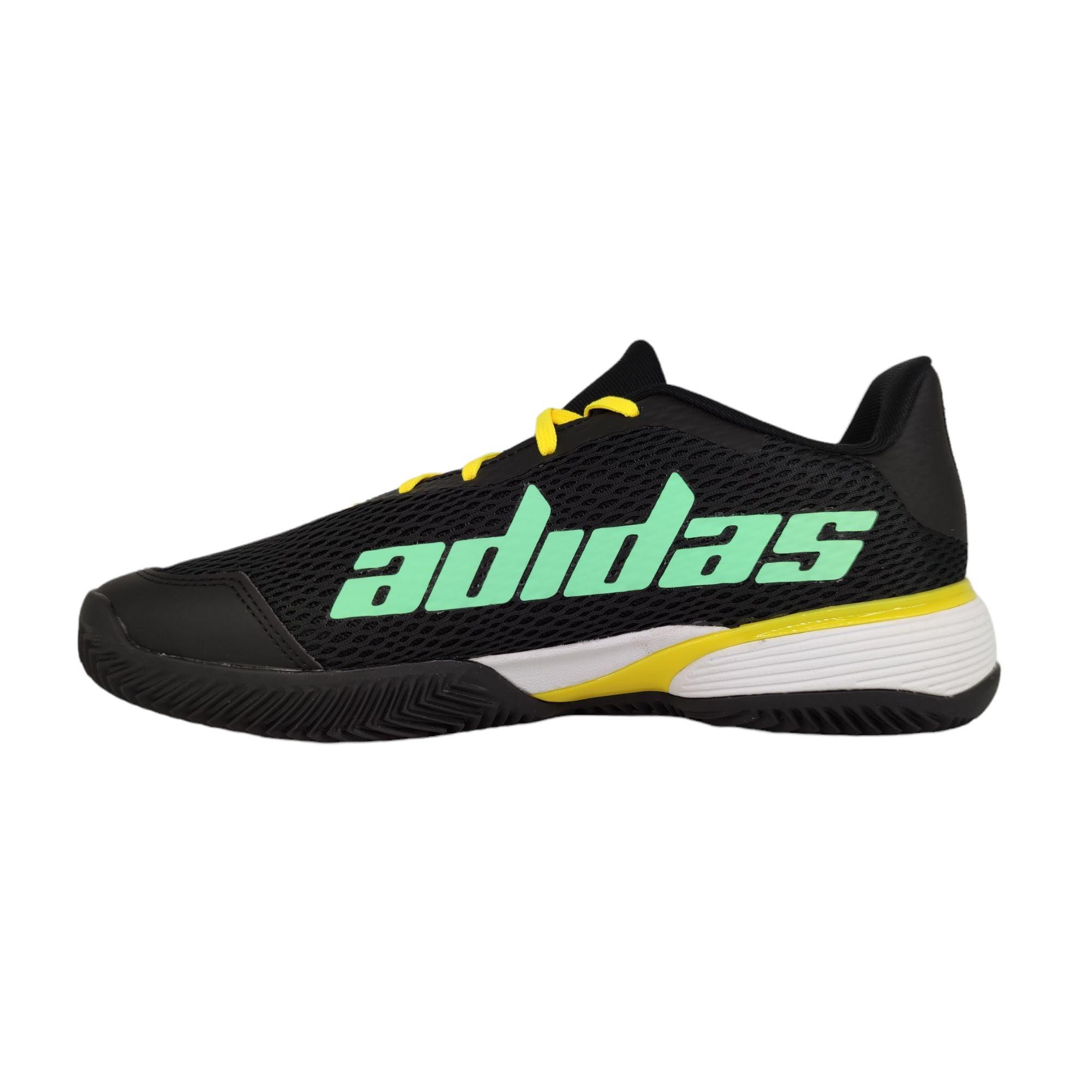 Adidas | Scarpe da Tennis Barricade Clay Junior Black/Green/Yellow - Fabbrica Ski Sises