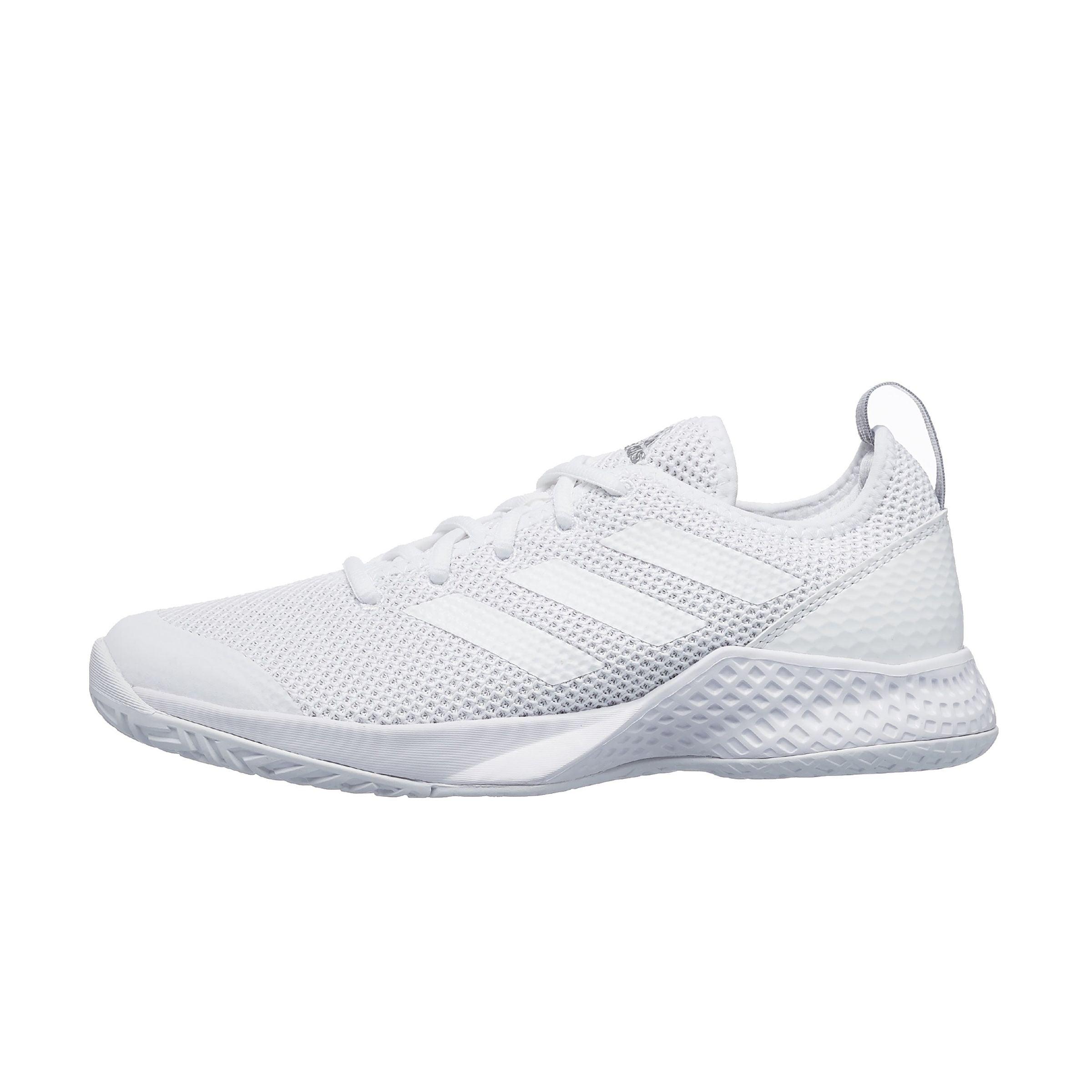 Adidas | Scarpe da Tennis Court Flash Donna ftwwht/ftwwht/silvmt - Fabbrica Ski Sises