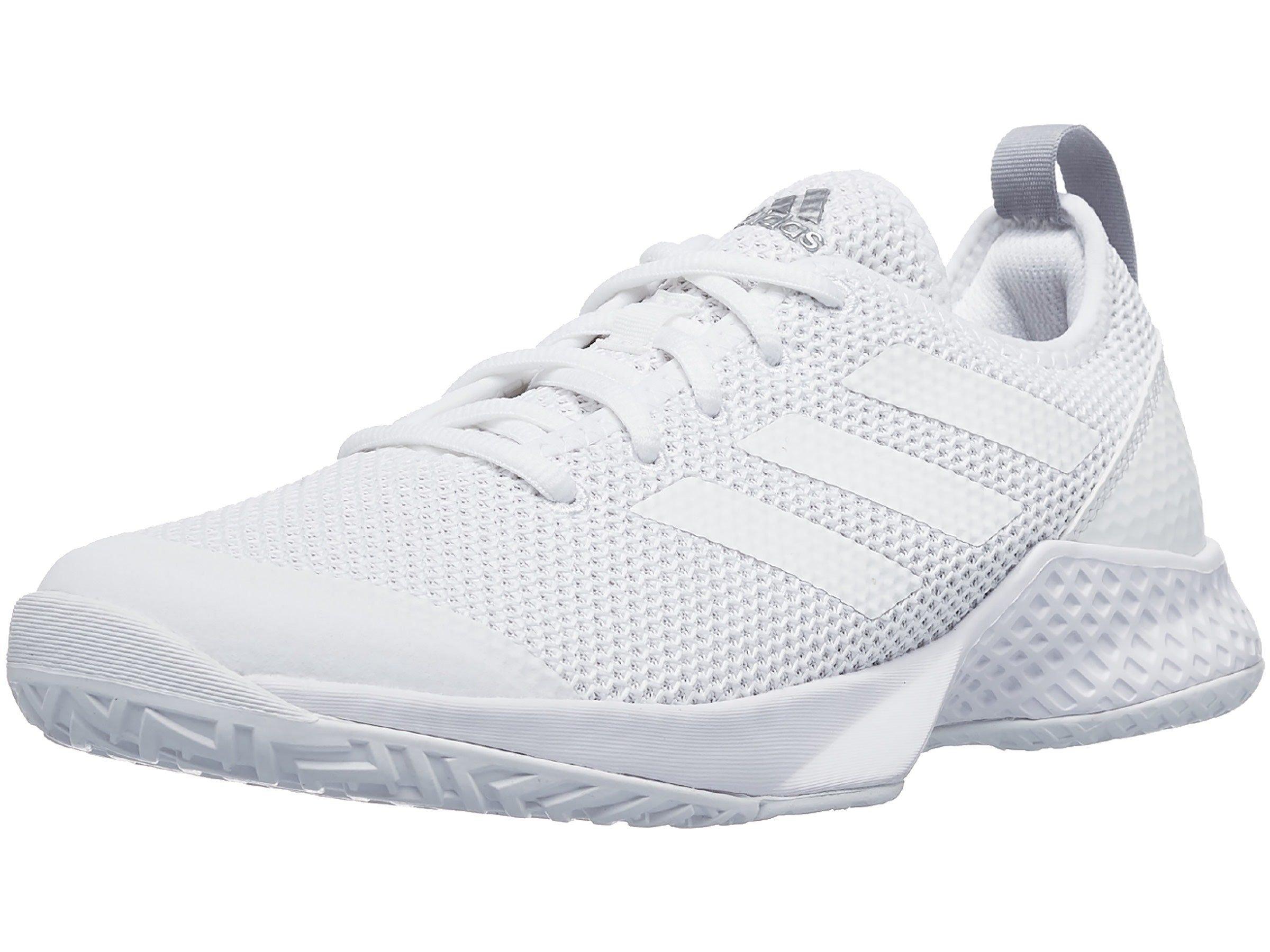 Adidas | Scarpe da Tennis Court Flash Donna ftwwht/ftwwht/silvmt - Fabbrica Ski Sises