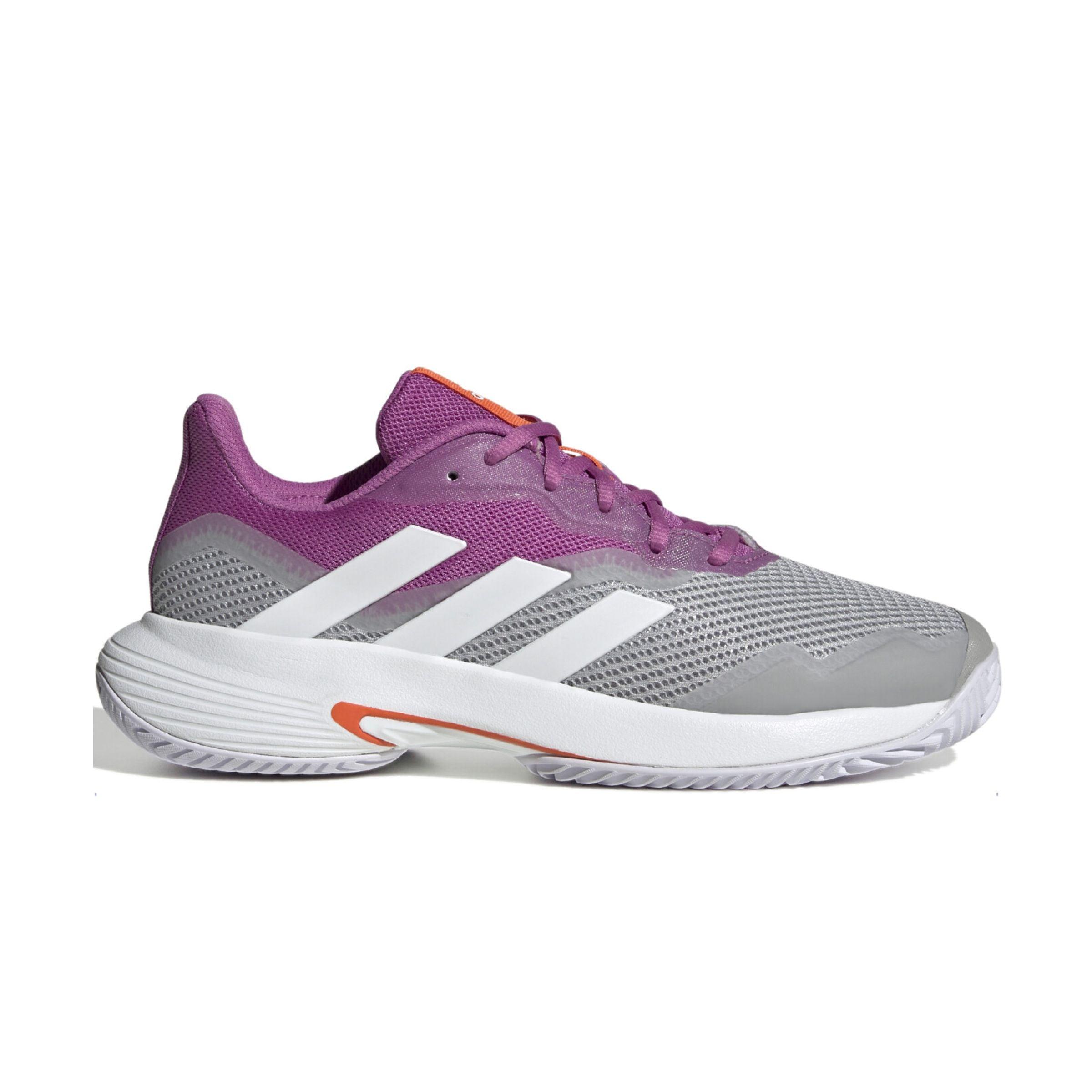 Adidas | Scarpe da Tennis CourtJam Control Donna Semi Pulse Lilla/Bianco/Grigio Due - Fabbrica Ski Sises