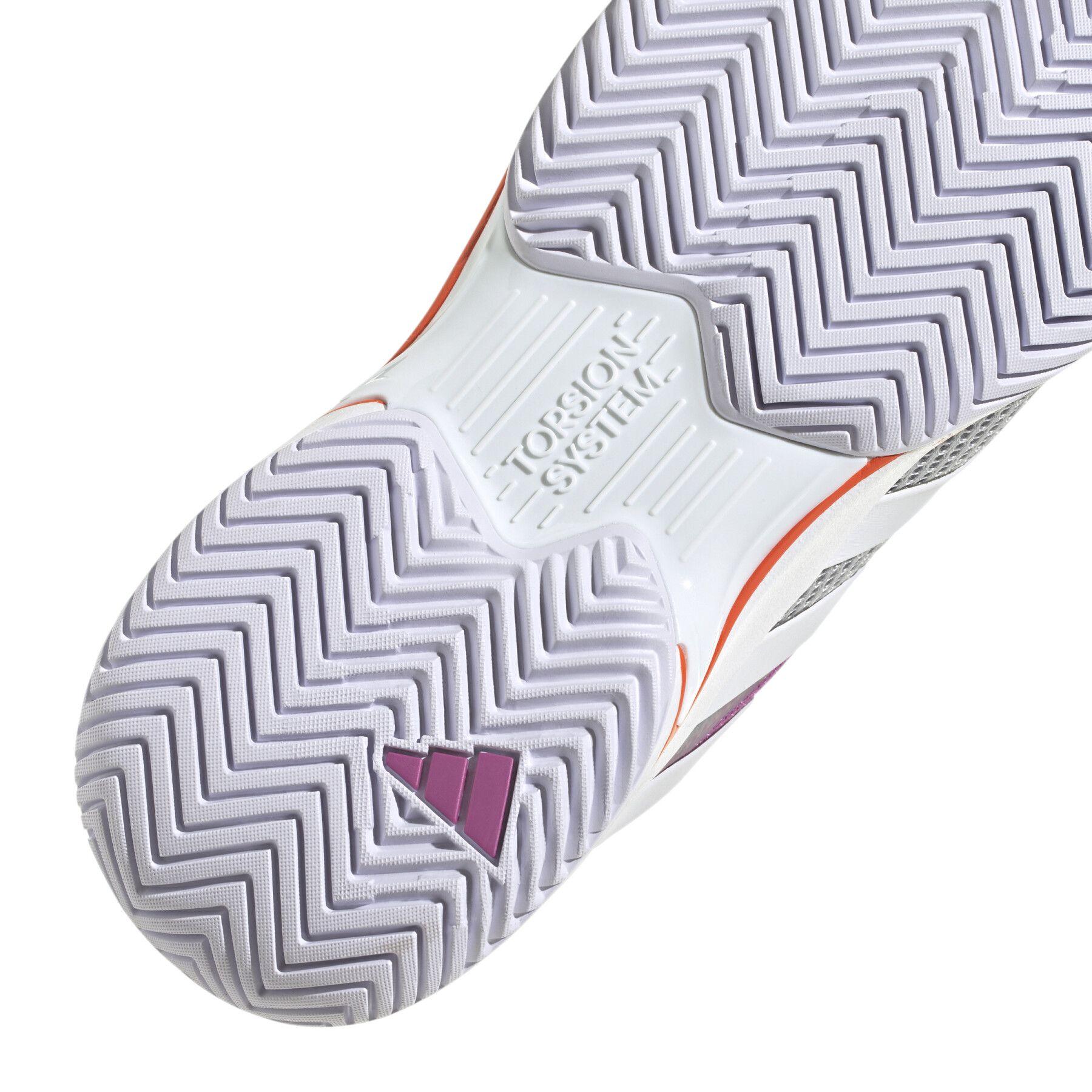 Adidas | Scarpe da Tennis CourtJam Control Donna Semi Pulse Lilla/Bianco/Grigio Due - Fabbrica Ski Sises