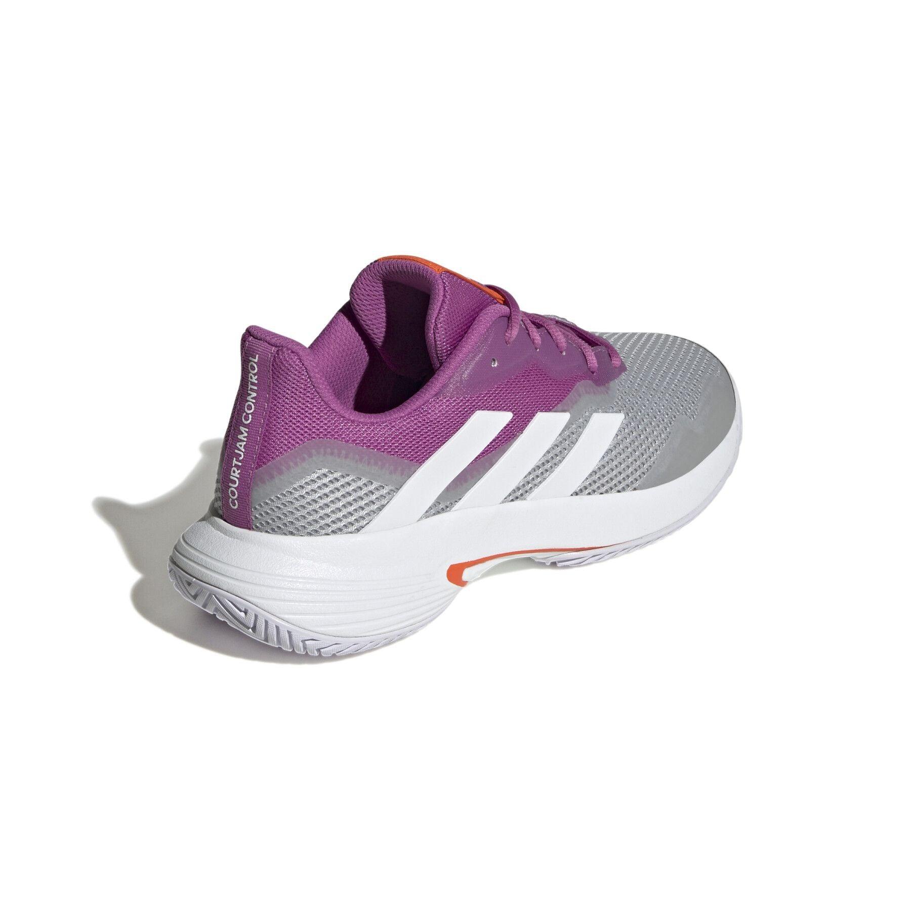 Adidas | Scarpe da Tennis CourtJam Control Donna Semi Pulse Lilla/Bianco/Grigio Due - Fabbrica Ski Sises