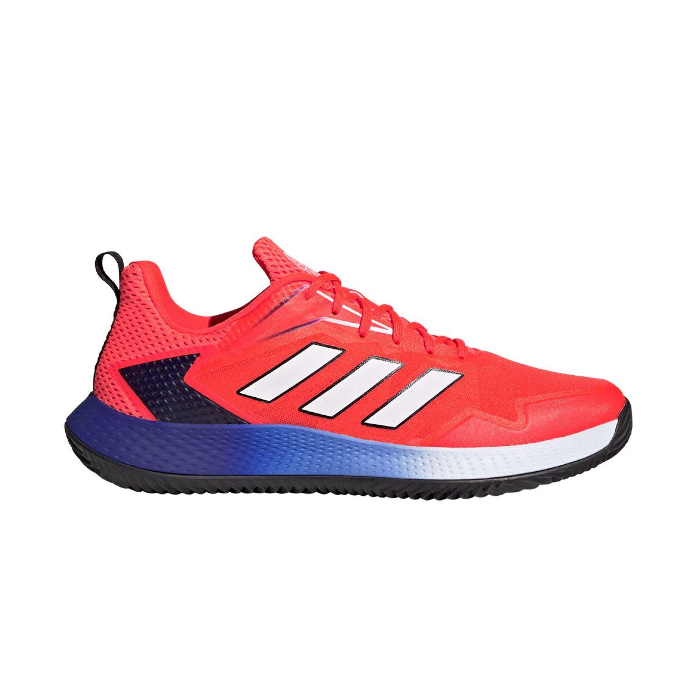 Adidas | Scarpe da Tennis Defiant Speed Clay Solar Red/Cloud White/Blue Fusion - Fabbrica Ski Sises