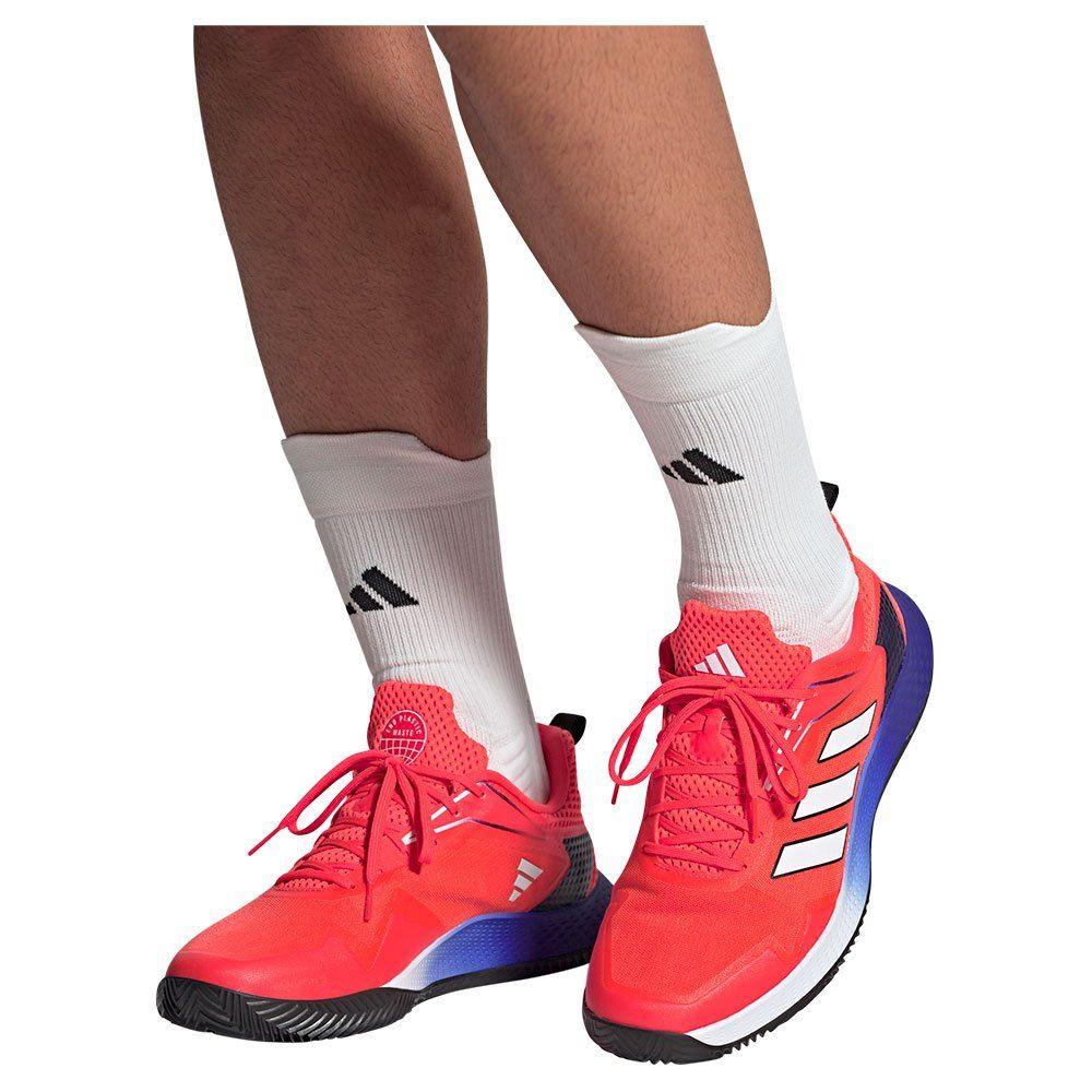 Adidas | Scarpe da Tennis Defiant Speed Clay Solar Red/Cloud White/Blue Fusion - Fabbrica Ski Sises