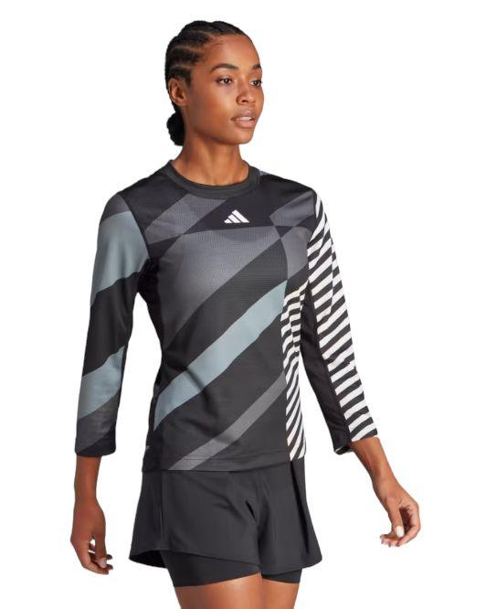 Adidas | T-shirt Pro 3/4 Donna Black - Fabbrica Ski Sises