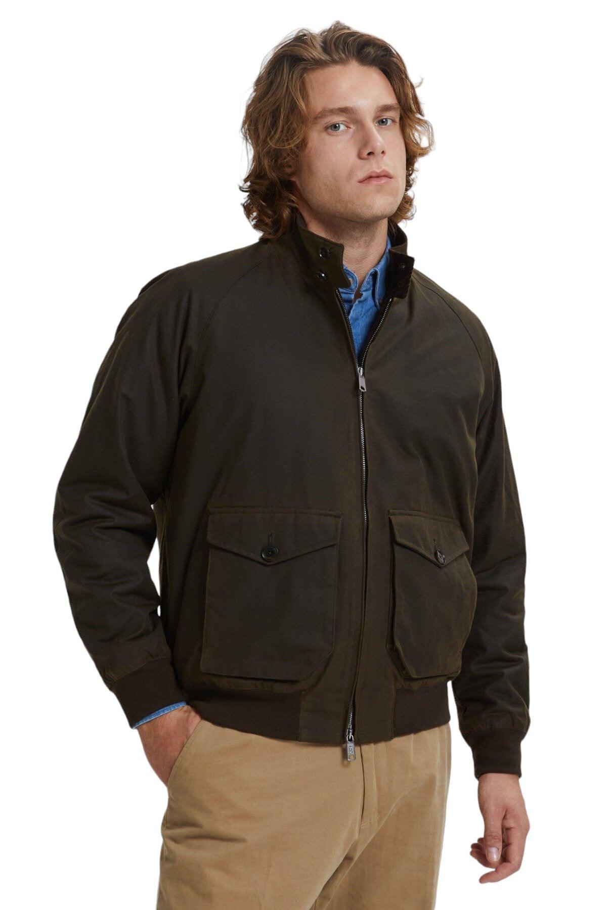 Baracuta | Giacca Waxed G9 Pocket Uomo Deep Moss - Fabbrica Ski Sises