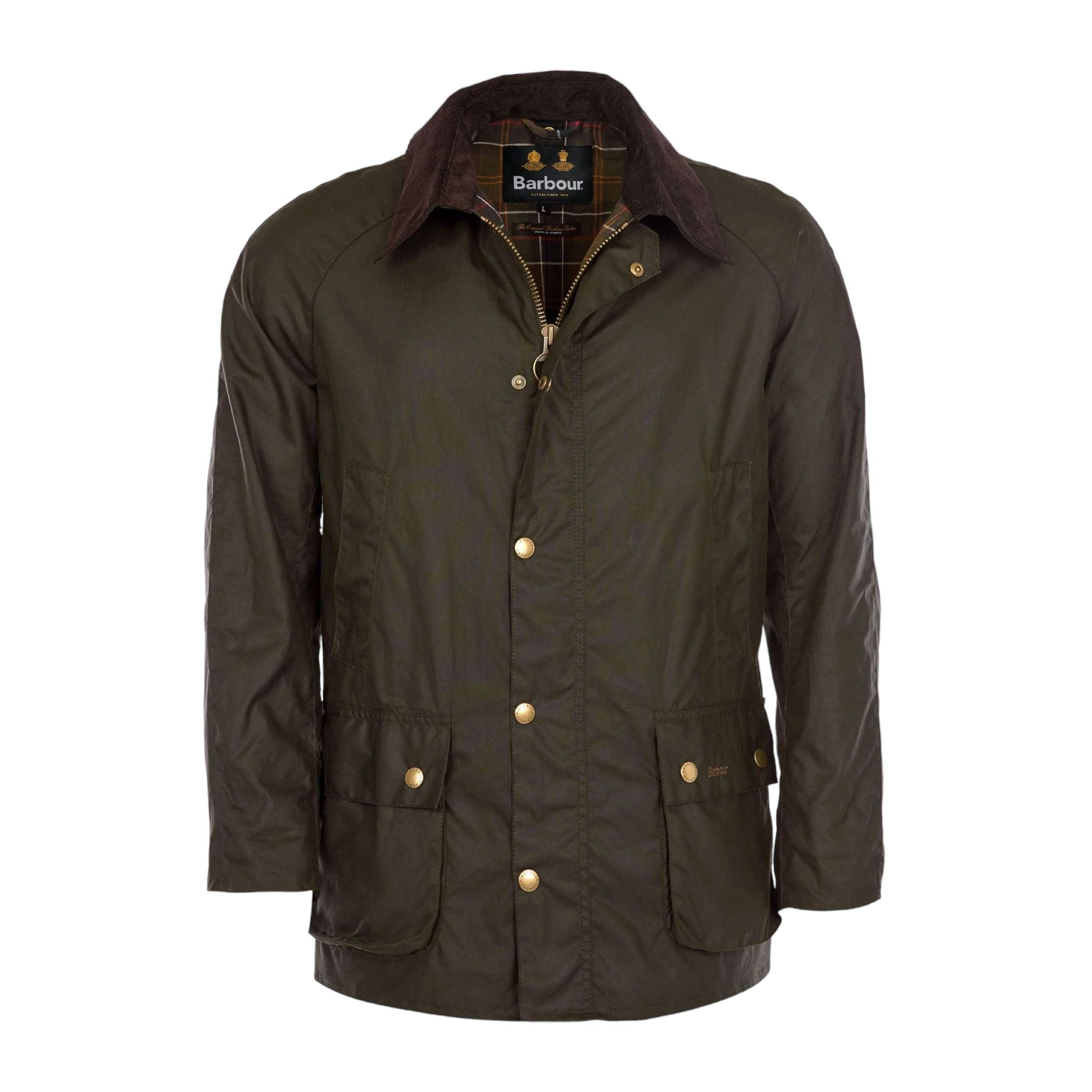 Barbour | Giacca Ashby Wax Uomo Olive Green - Fabbrica Ski Sises