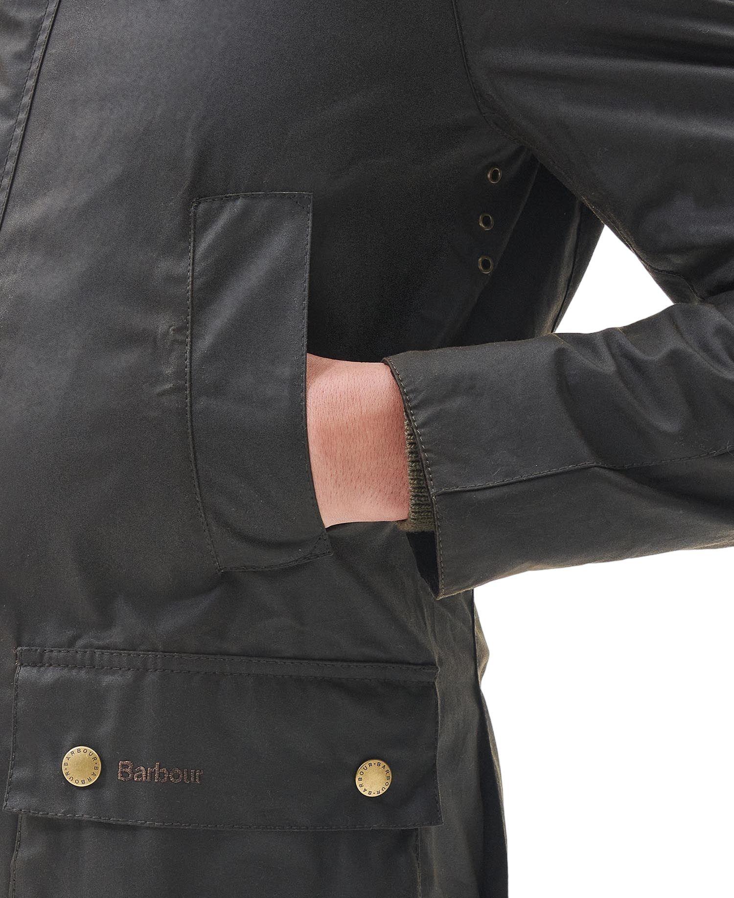 Barbour | Giacca Ashby Wax Uomo Olive Green - Fabbrica Ski Sises