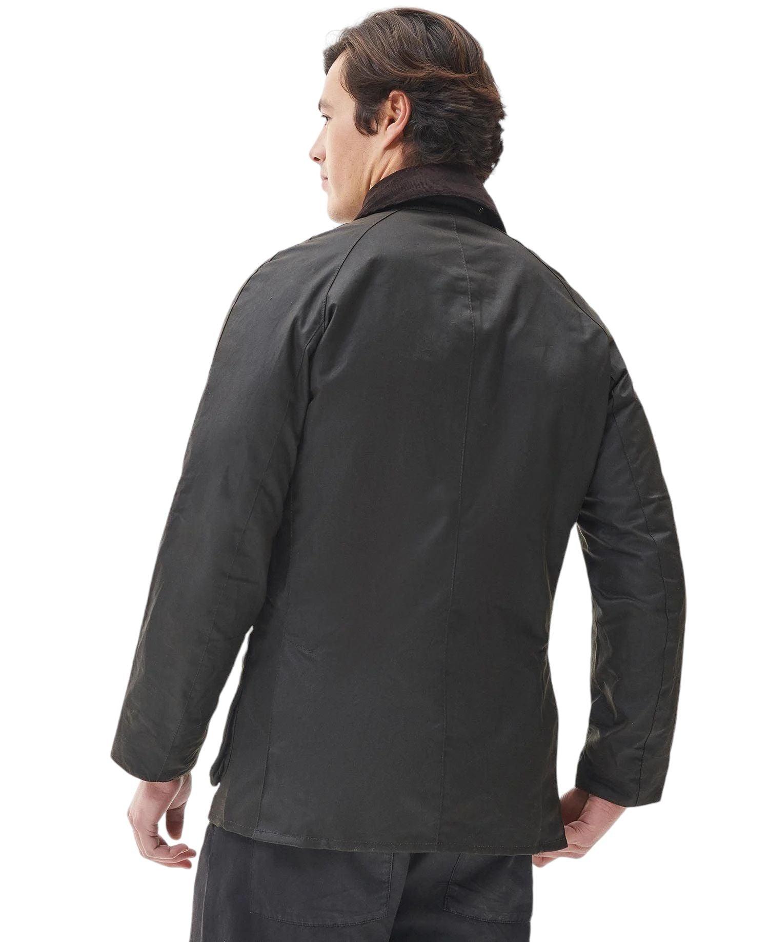 Barbour | Giacca Ashby Wax Uomo Olive Green - Fabbrica Ski Sises