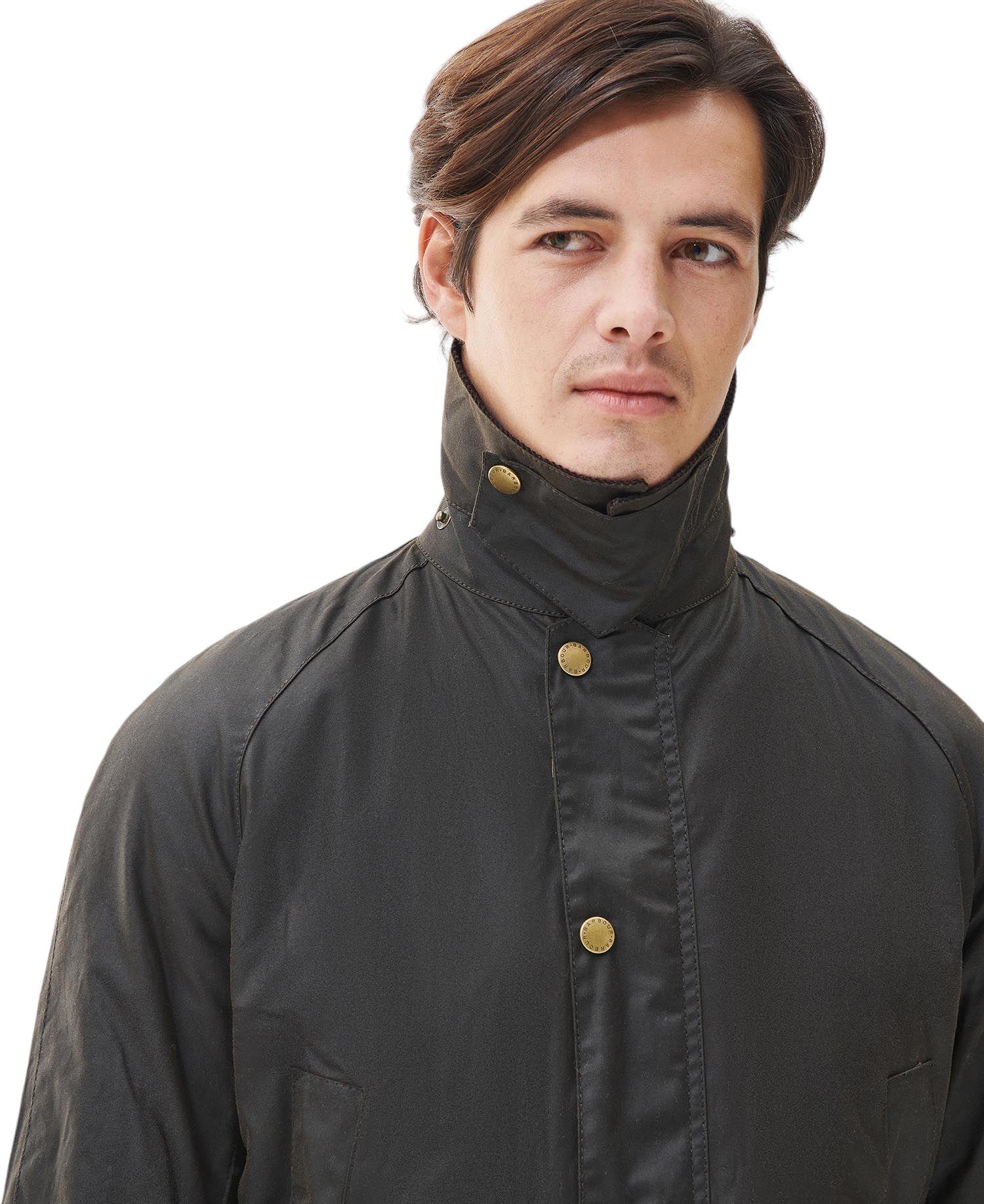Barbour | Giacca Ashby Wax Uomo Olive Green - Fabbrica Ski Sises