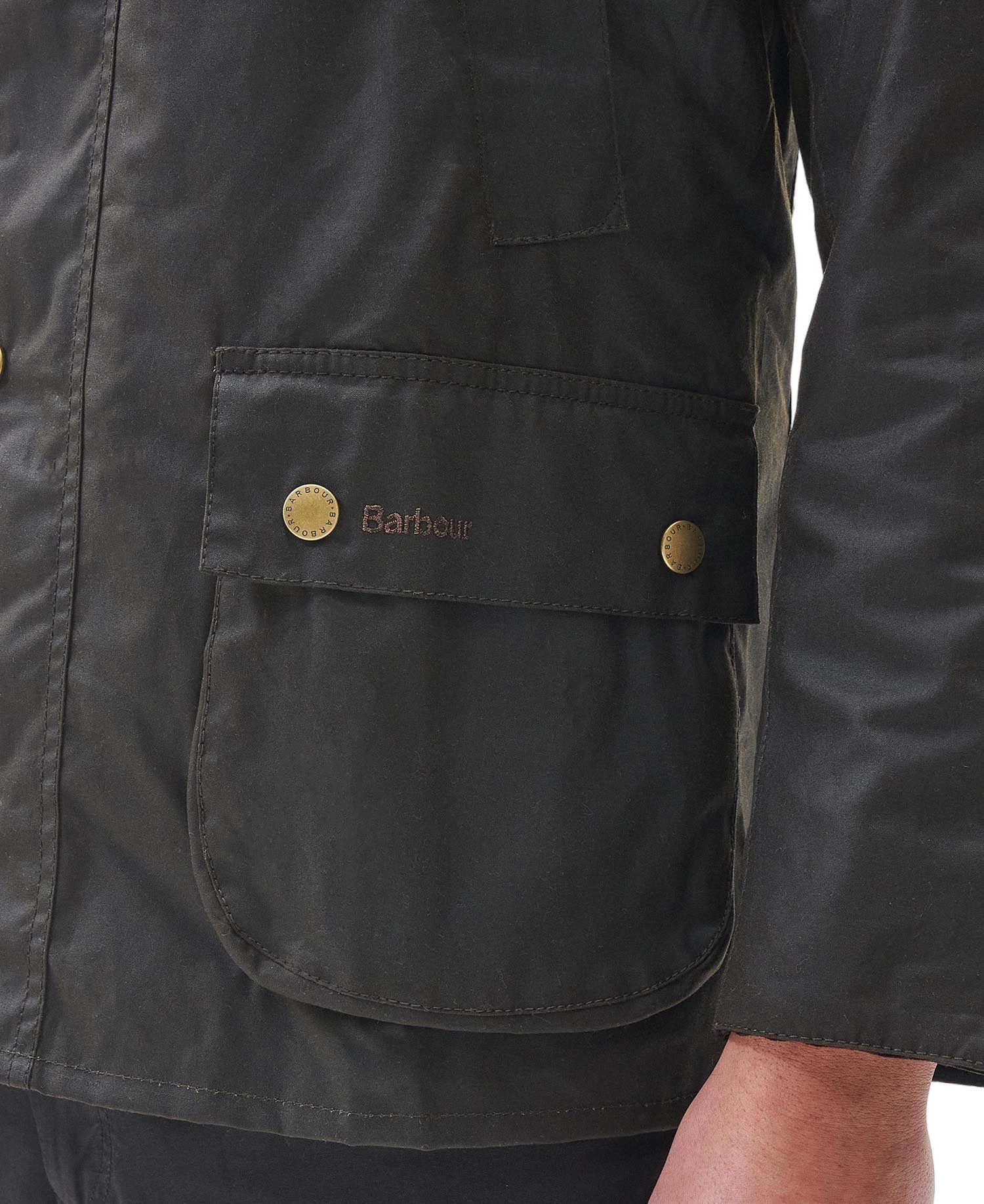 Barbour | Giacca Ashby Wax Uomo Olive Green - Fabbrica Ski Sises