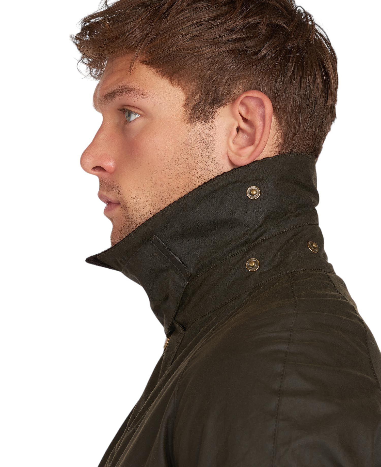 Barbour | Giacca Ashby Wax Uomo Olive Green - Fabbrica Ski Sises