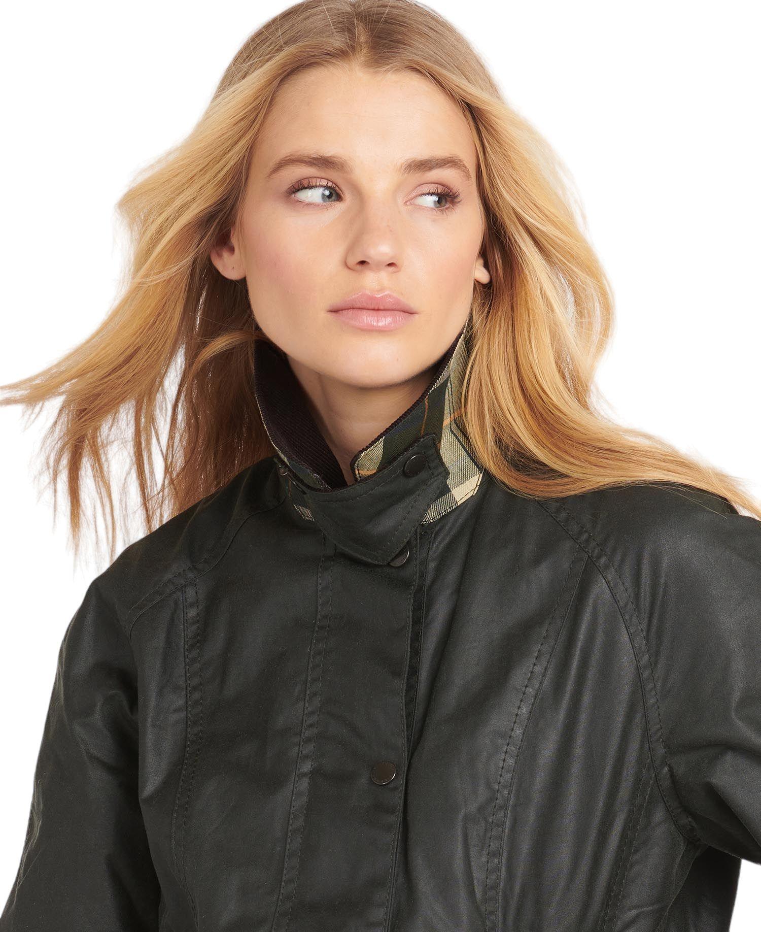 Barbour | Giacca Beadnell Wax Donna Sege - Fabbrica Ski Sises