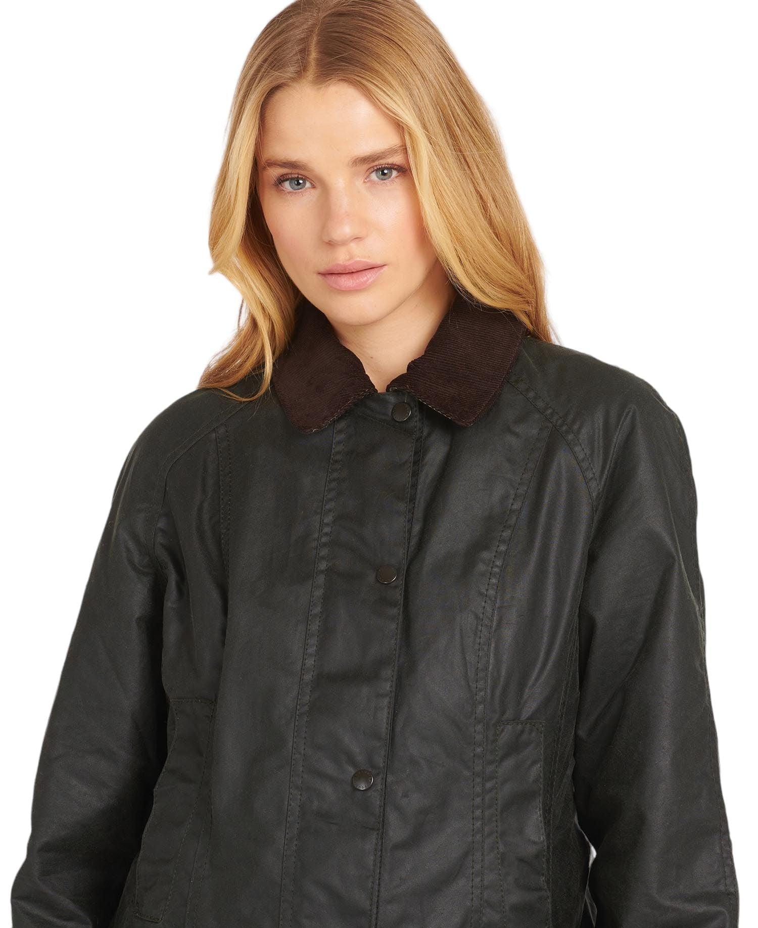 Barbour | Giacca Beadnell Wax Donna Sege - Fabbrica Ski Sises