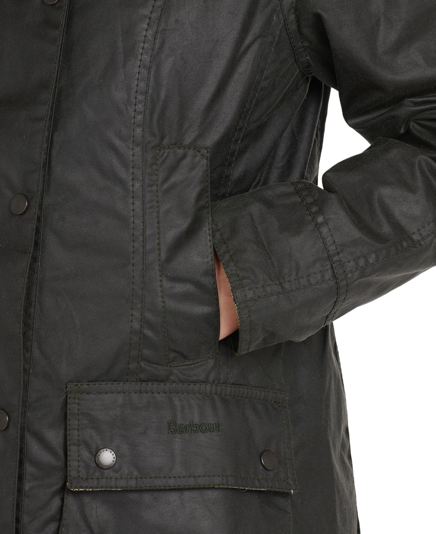 Barbour | Giacca Beadnell Wax Donna Sege - Fabbrica Ski Sises