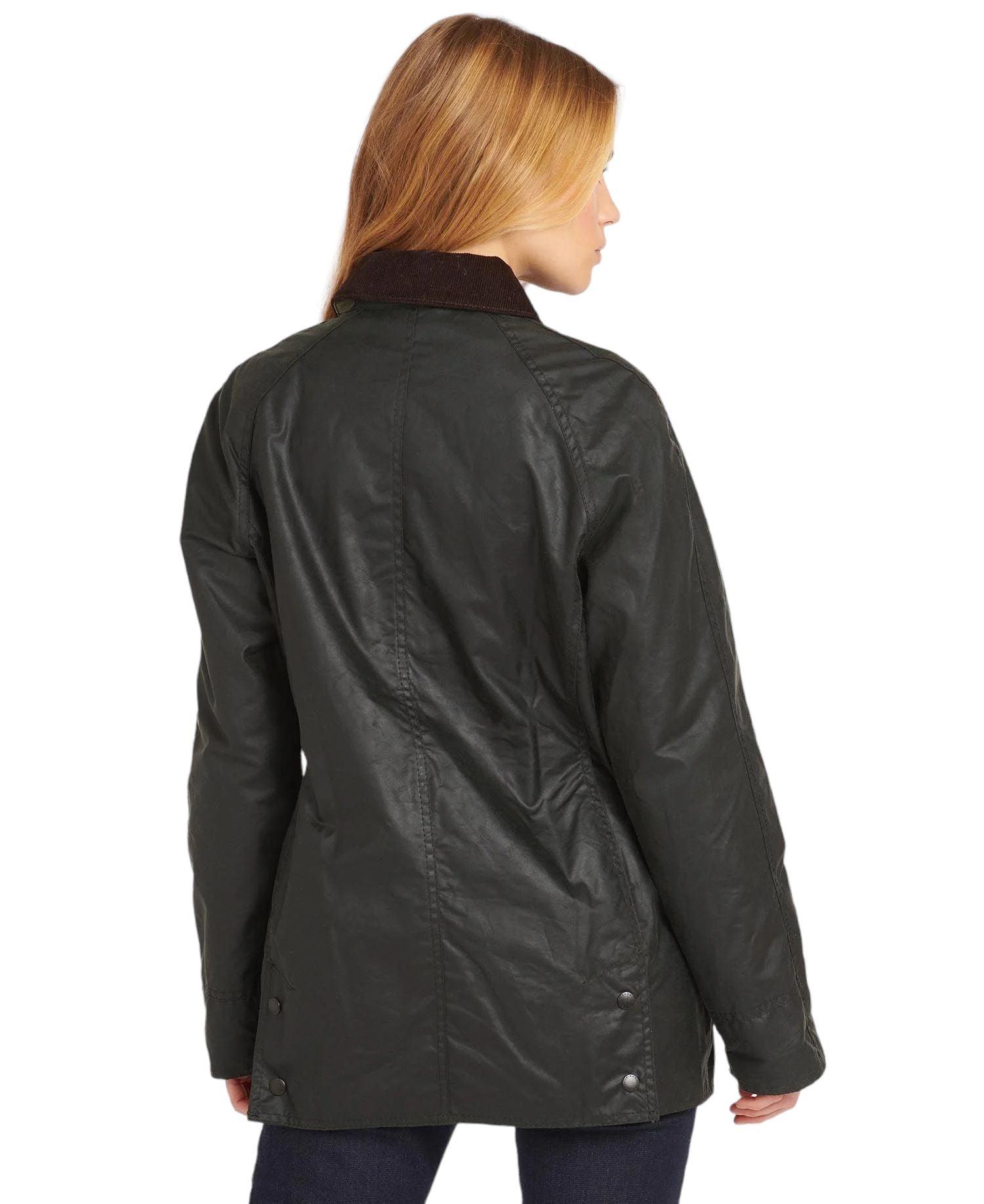 Barbour | Giacca Beadnell Wax Donna Sege - Fabbrica Ski Sises