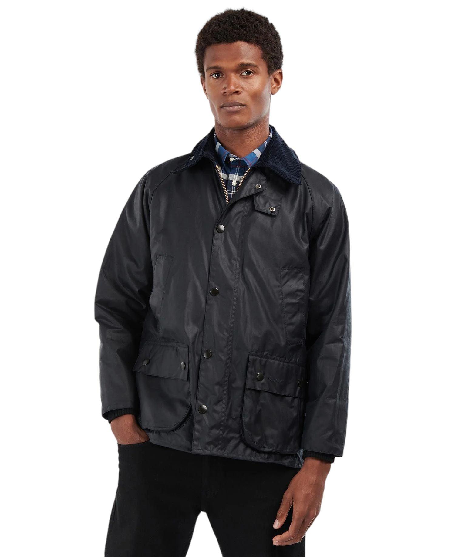 Barbour | Giacca Bedale Wax Uomo Navy - Fabbrica Ski Sises