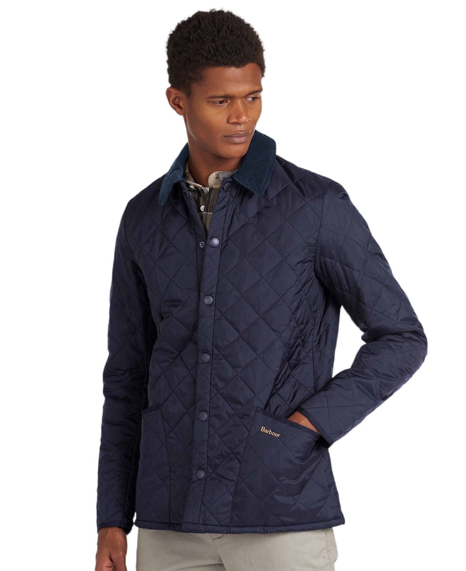 Barbour | Giacca Heritage Liddesdale Quilted Uomo Navy - Fabbrica Ski Sises