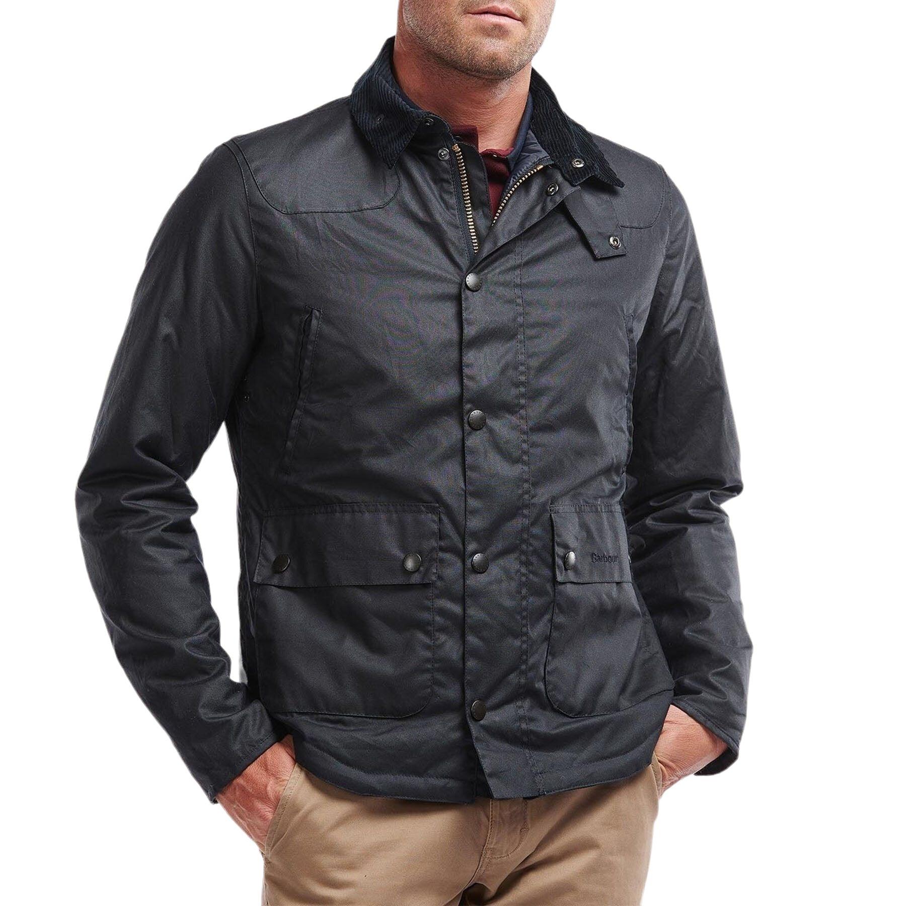 Barbour | Giacca Reelin Wax Uomo Navy - Fabbrica Ski Sises