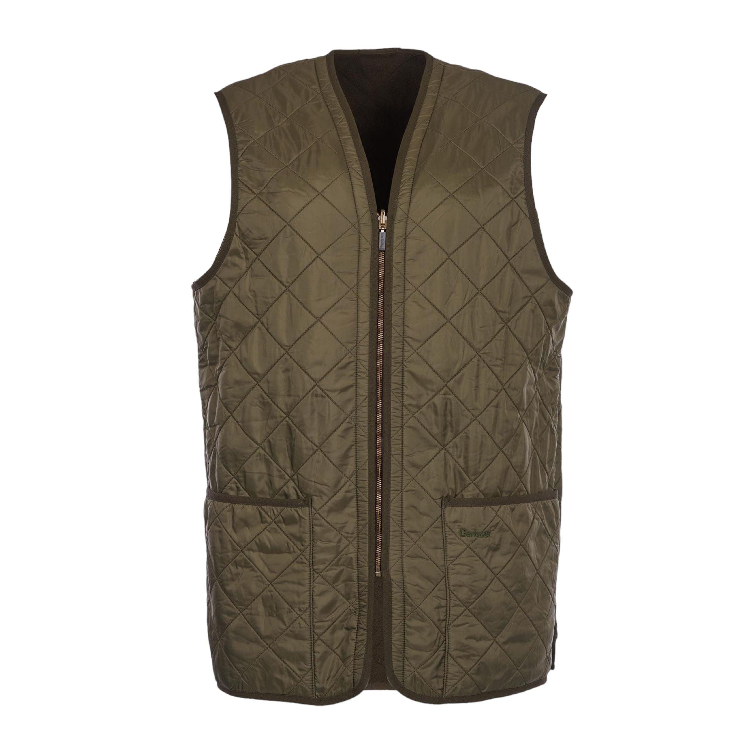 Barbour | Gilet Polarquilt Waistcoat Zip-In Liner Uomo Olive - Fabbrica Ski Sises