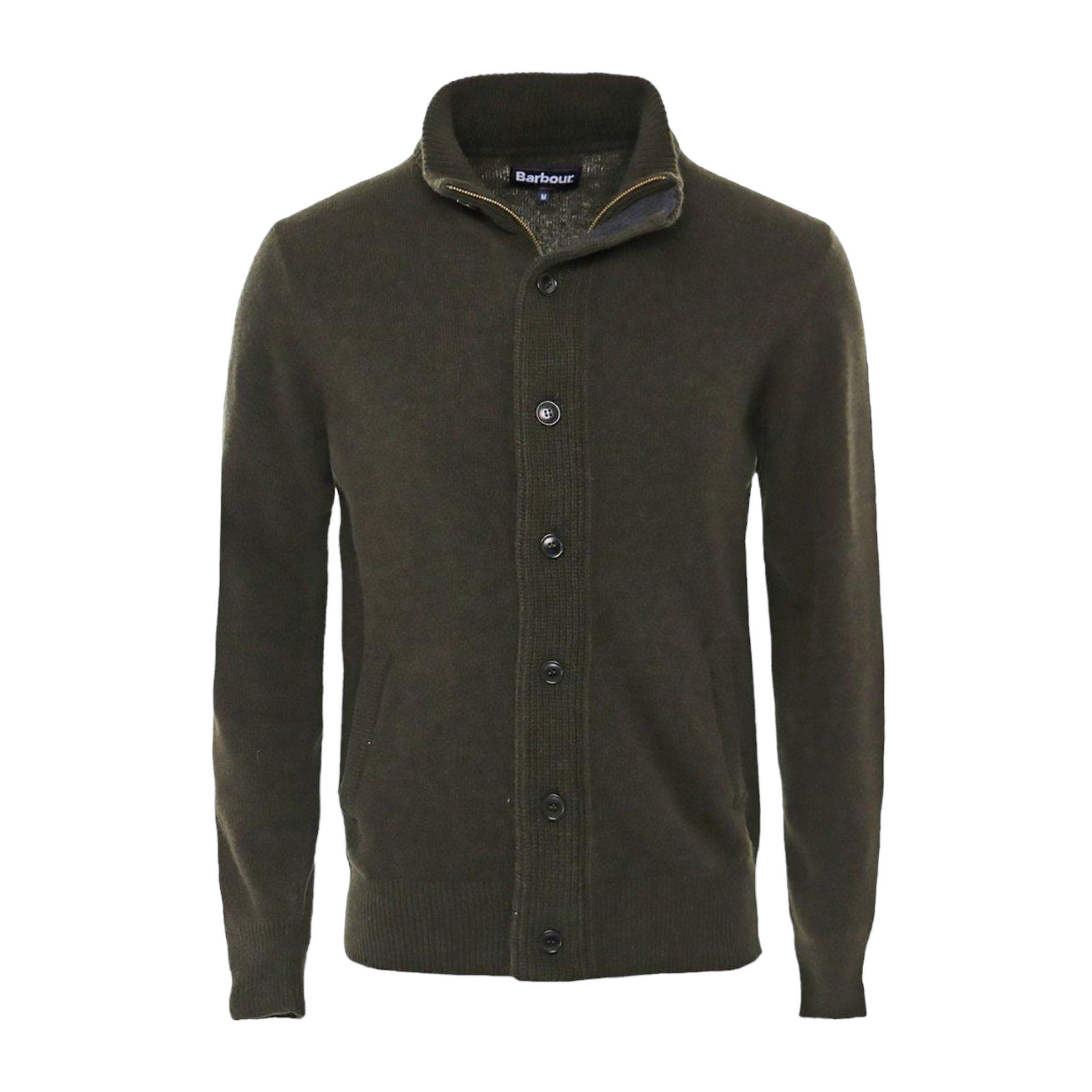 Barbour | Maglia Patch Zip Thru Uomo Seaweed - Fabbrica Ski Sises