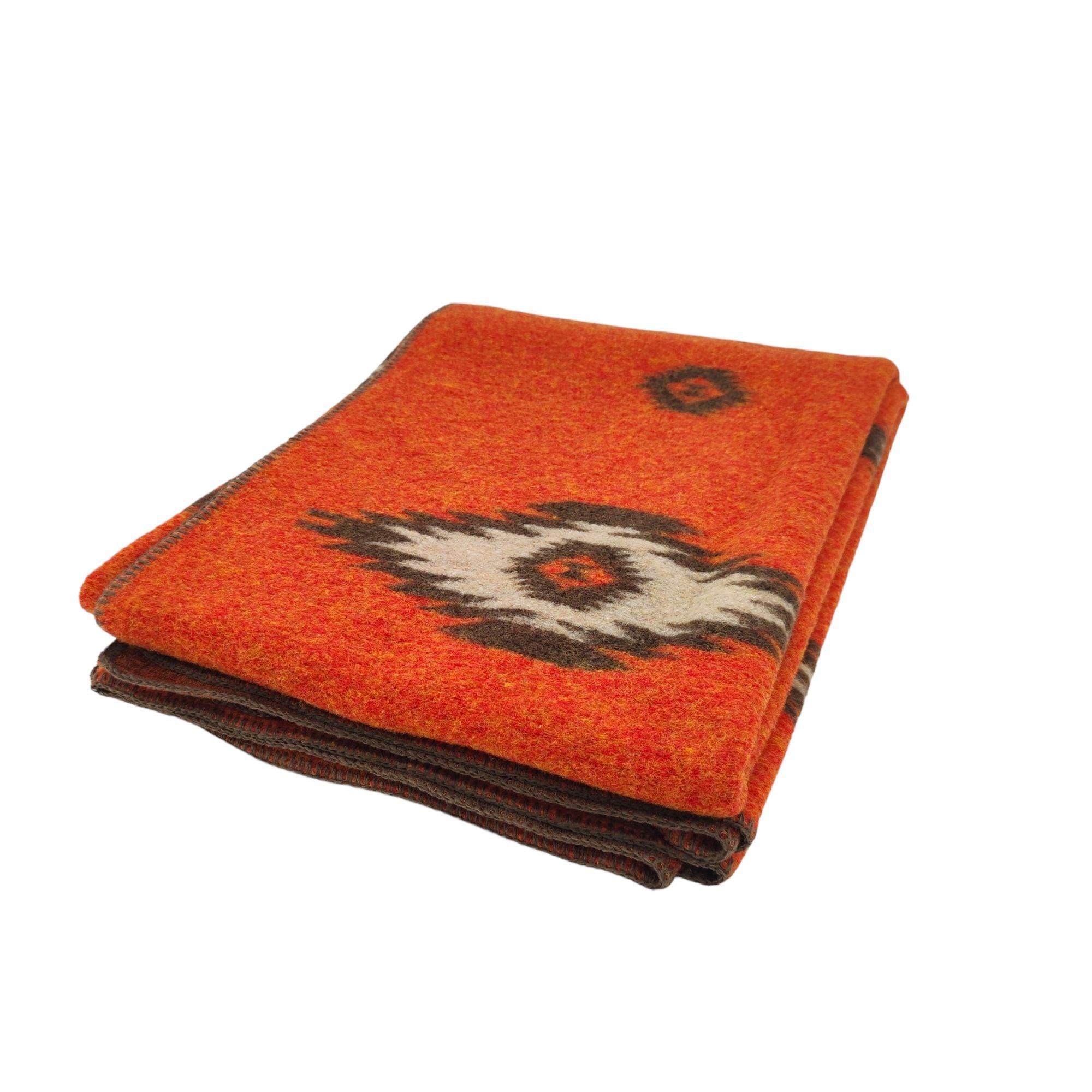 Biella Fabrics | Coperta Oregon Orange - Fabbrica Ski Sises