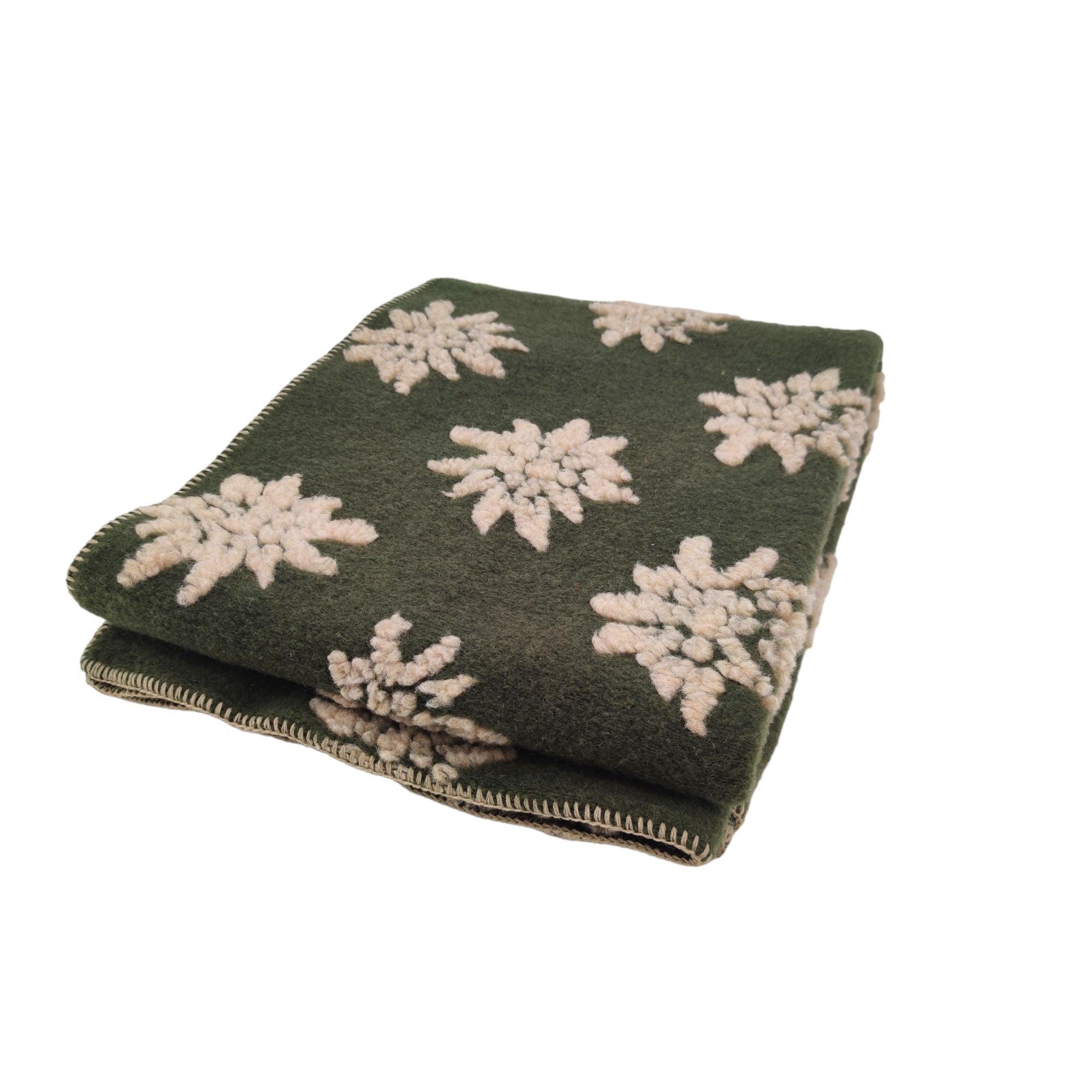 Biella Fabrics | Coperta Stella Pinewood/Natural - Fabbrica Ski Sises