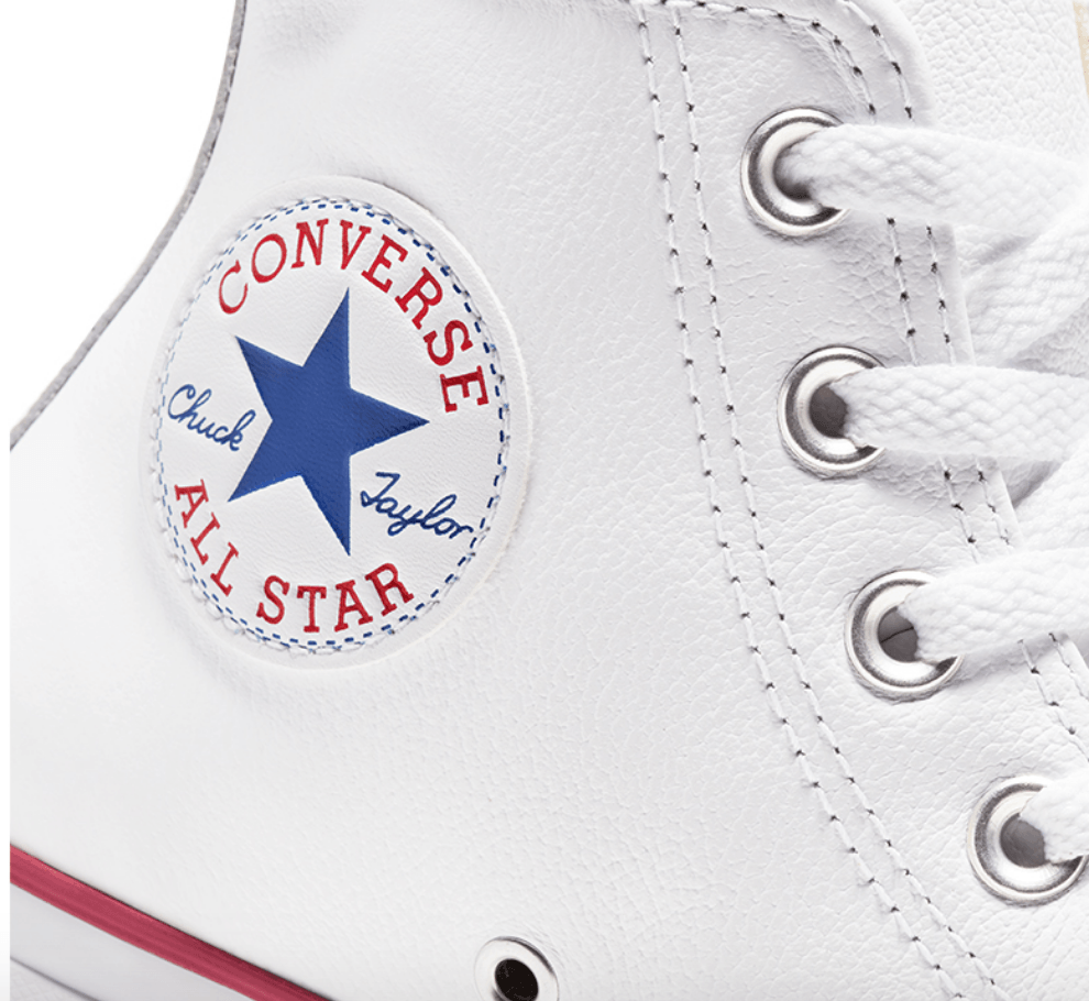 Converse Scarpe Chuck Taylor HI Donna Bianche Fabbrica Ski Sises