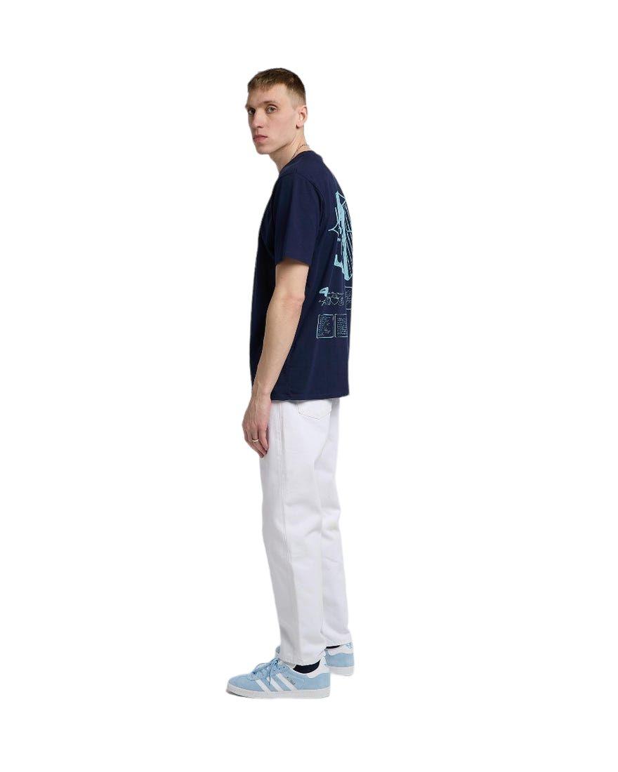 Edwin | Pantaloni Cosmos Uomo Optic White/Garment Dyed - Fabbrica Ski Sises