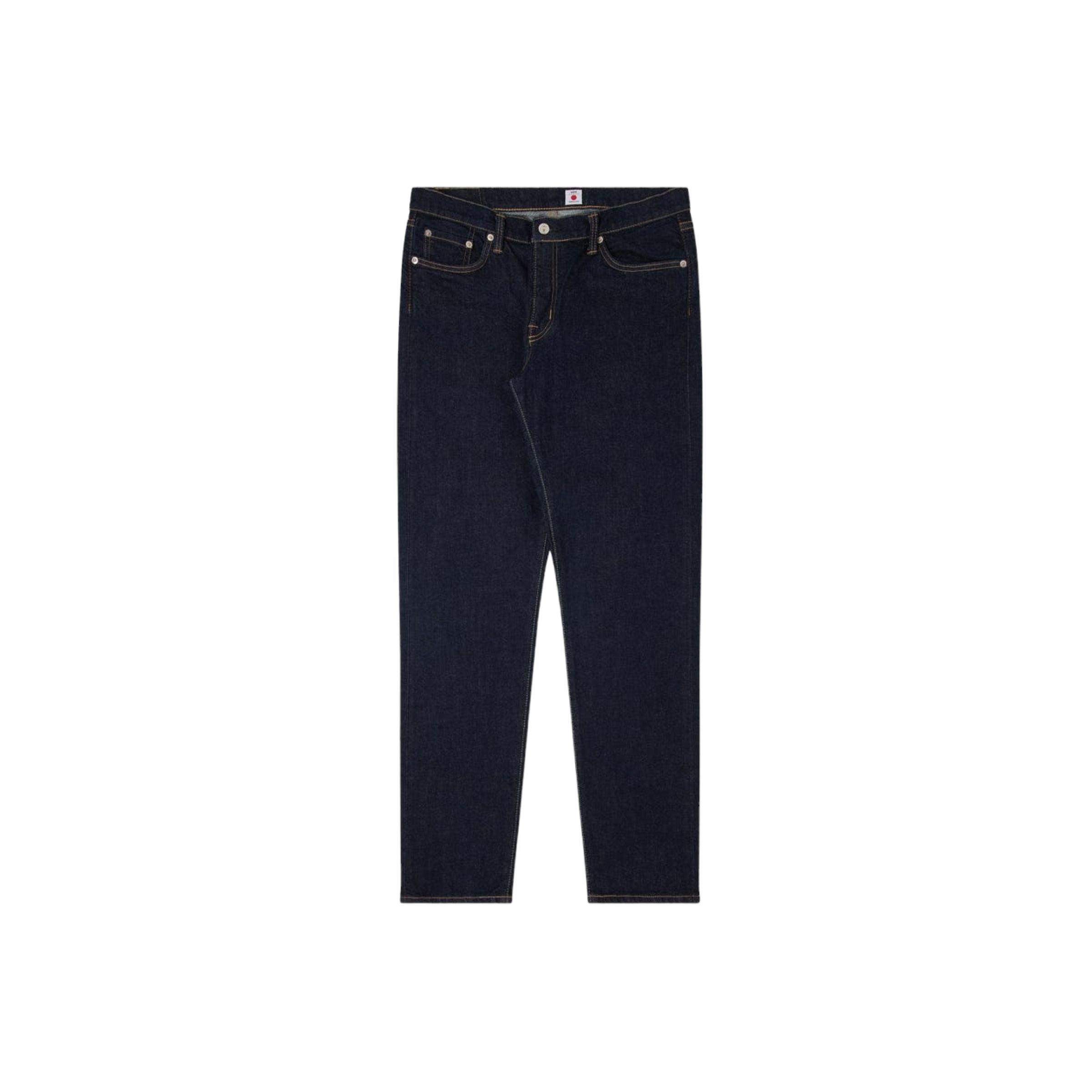 Edwin | Pantaloni Regular Tapered Uomo Blue Rinsed - Fabbrica Ski Sises