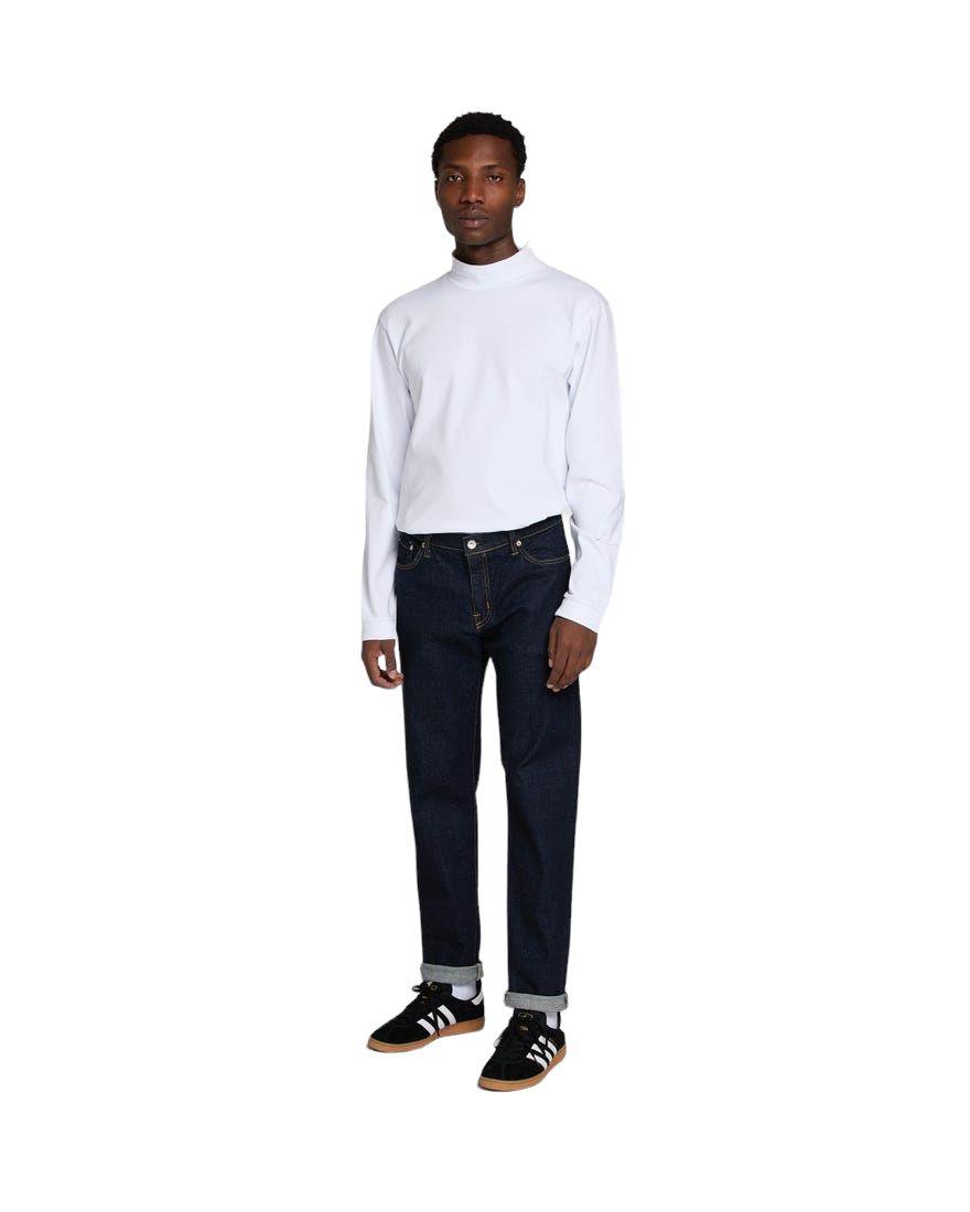 Edwin | Pantaloni Regular Tapered Uomo Blue Rinsed - Fabbrica Ski Sises