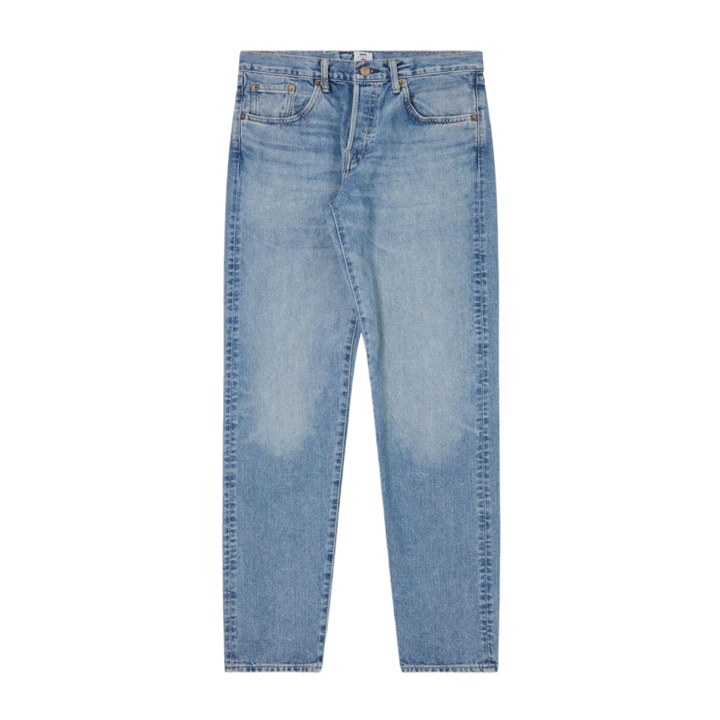 Edwin | Pantaloni Regular Tapered Uomo Blue/Light Used - Fabbrica Ski Sises