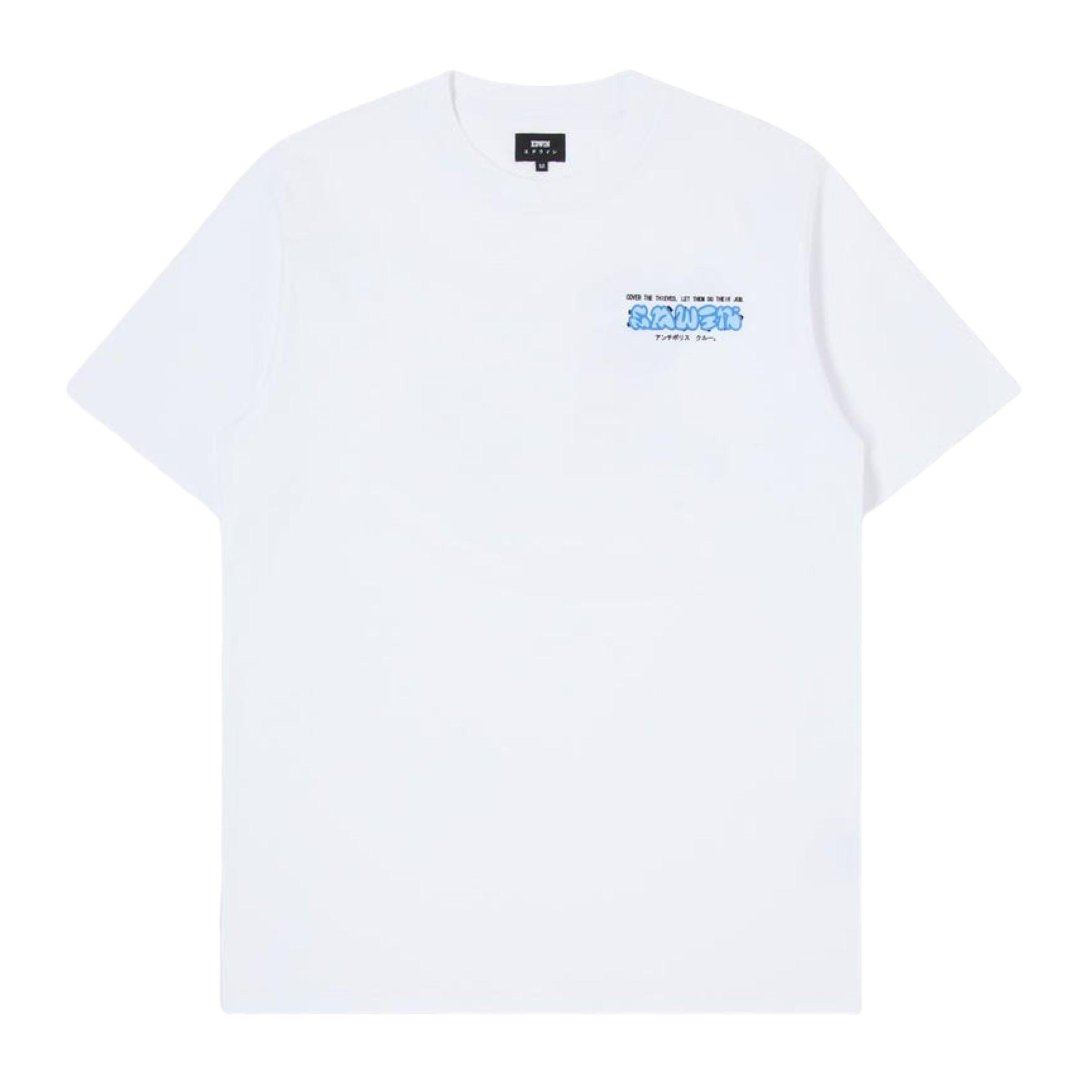 Edwin | T-shirt Cover The Thieves Uomo White - Fabbrica Ski Sises