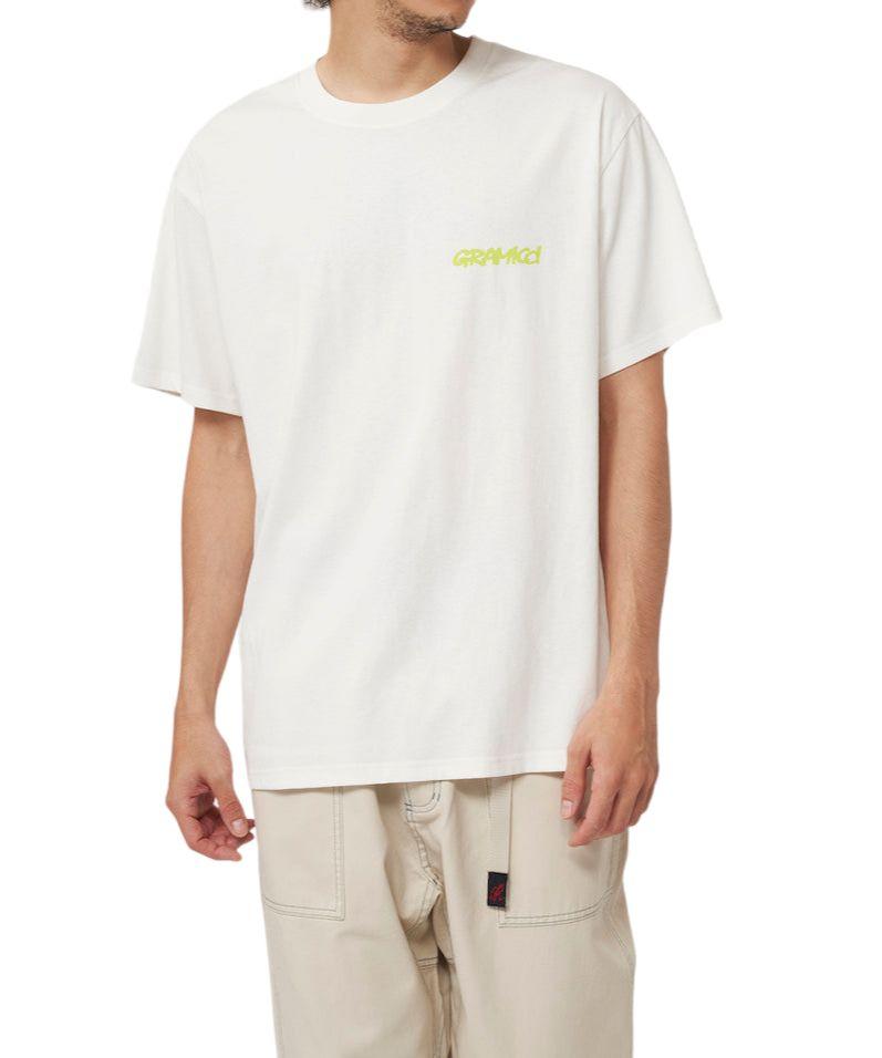 Gramicci | T-shirt Footprints Uomo White - Fabbrica Ski Sises