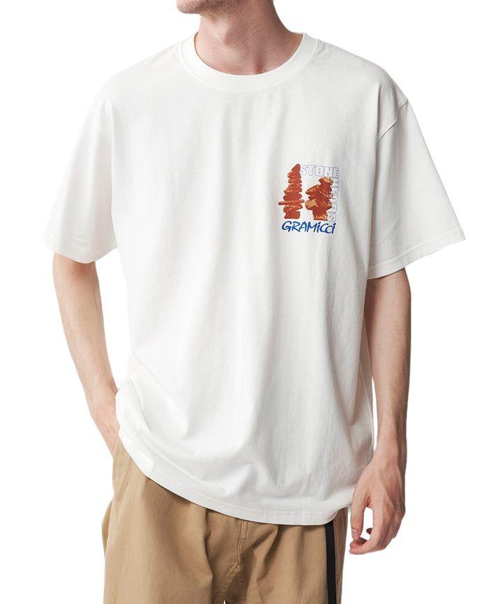 Gramicci | T-shirt Stoneheads Uomo White - Fabbrica Ski Sises