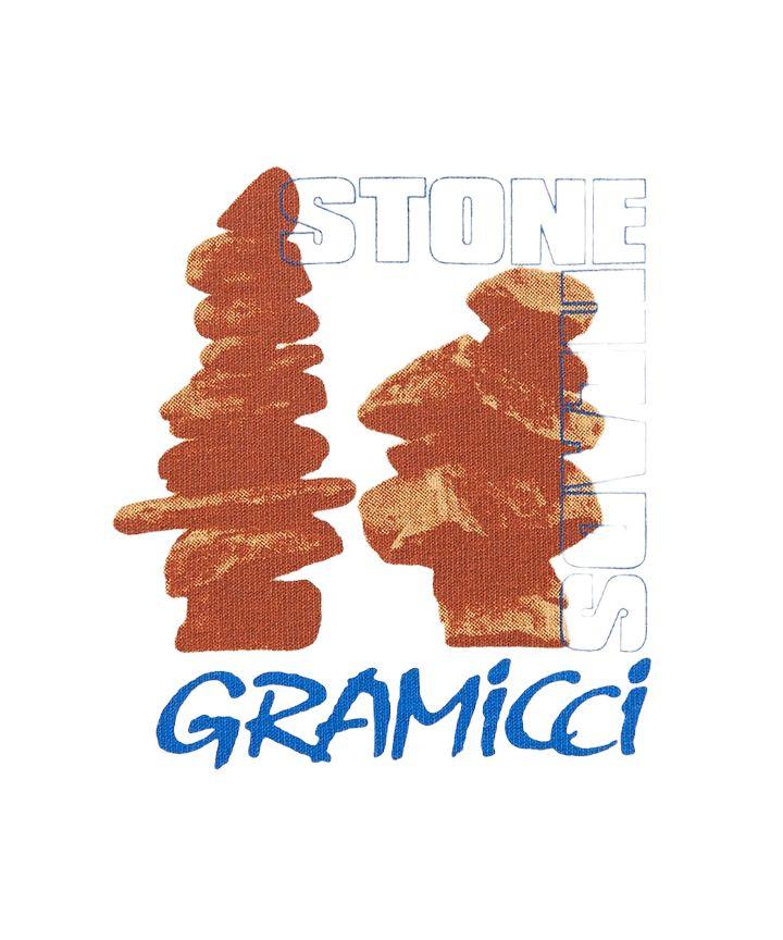 Gramicci | T-shirt Stoneheads Uomo White - Fabbrica Ski Sises