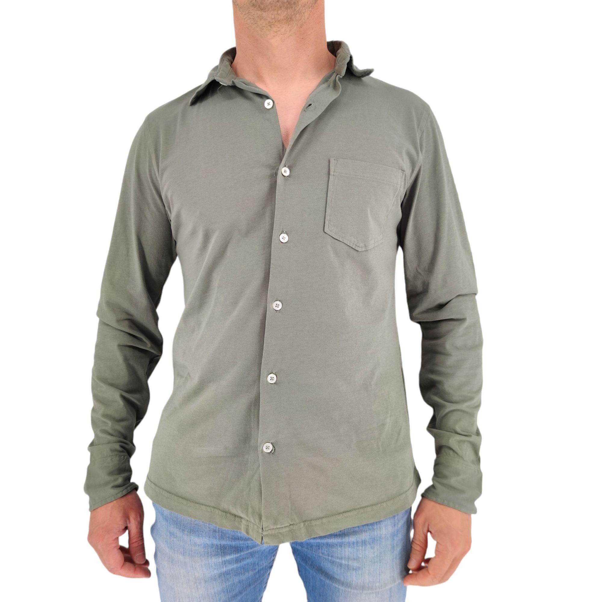 Hartford | Camicia Jersey Uomo Military Green - Fabbrica Ski Sises