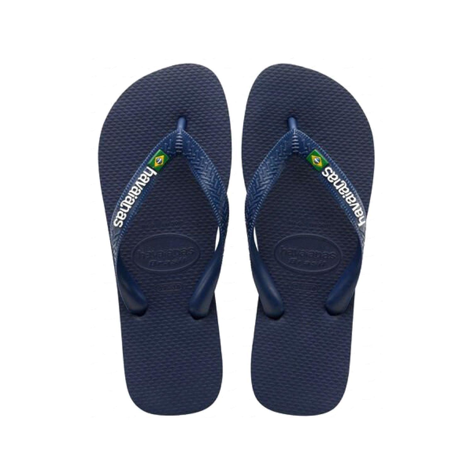 Havaianas | Infradito Brasil Logo Blue Navy - Fabbrica Ski Sises