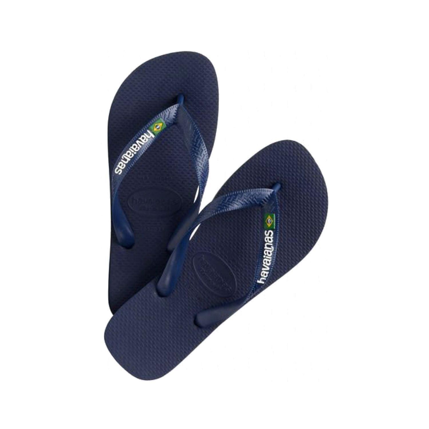 Havaianas | Infradito Brasil Logo Blue Navy - Fabbrica Ski Sises