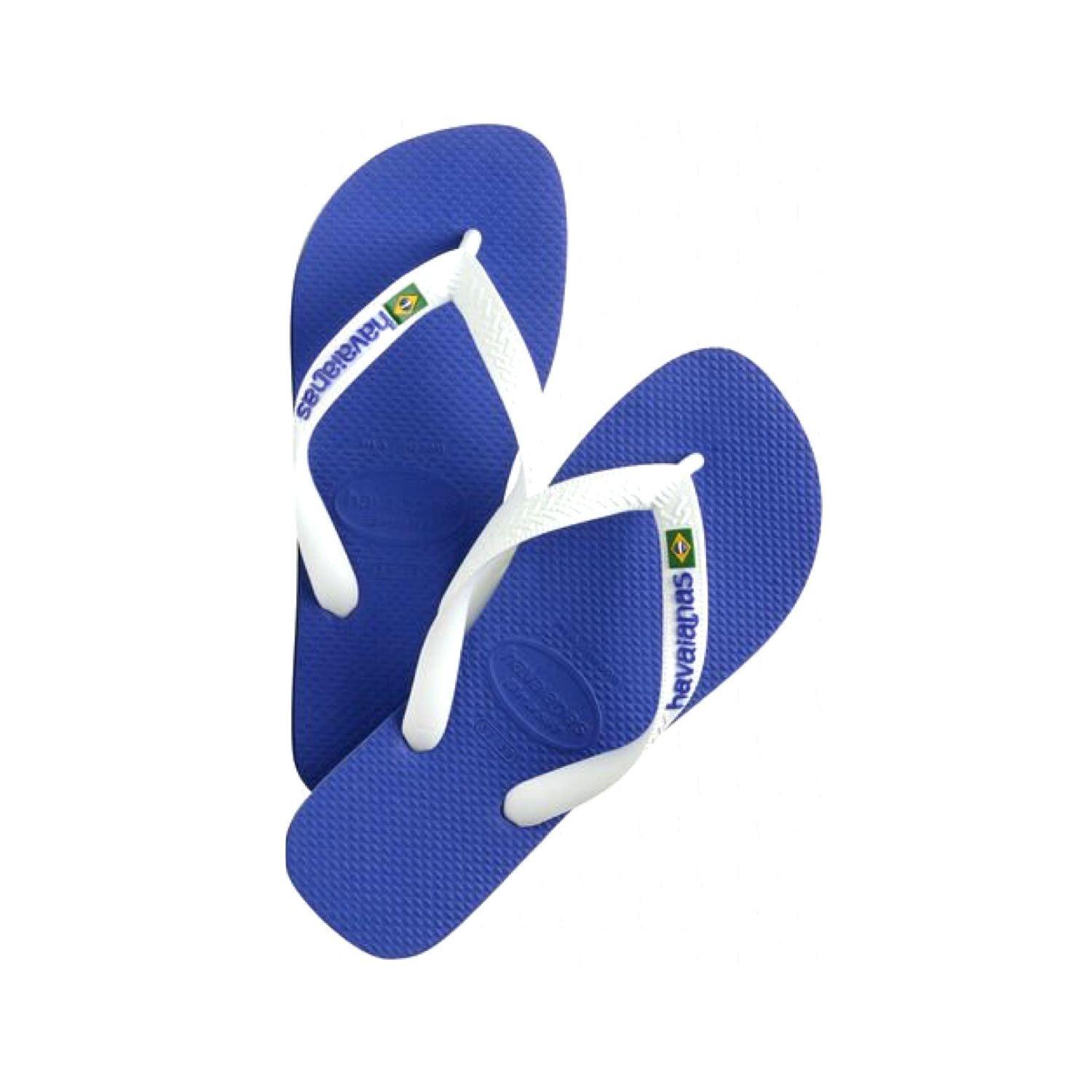 Havaianas Brasil Logo Flip Flops Marine Blue Fabbrica Ski Sises