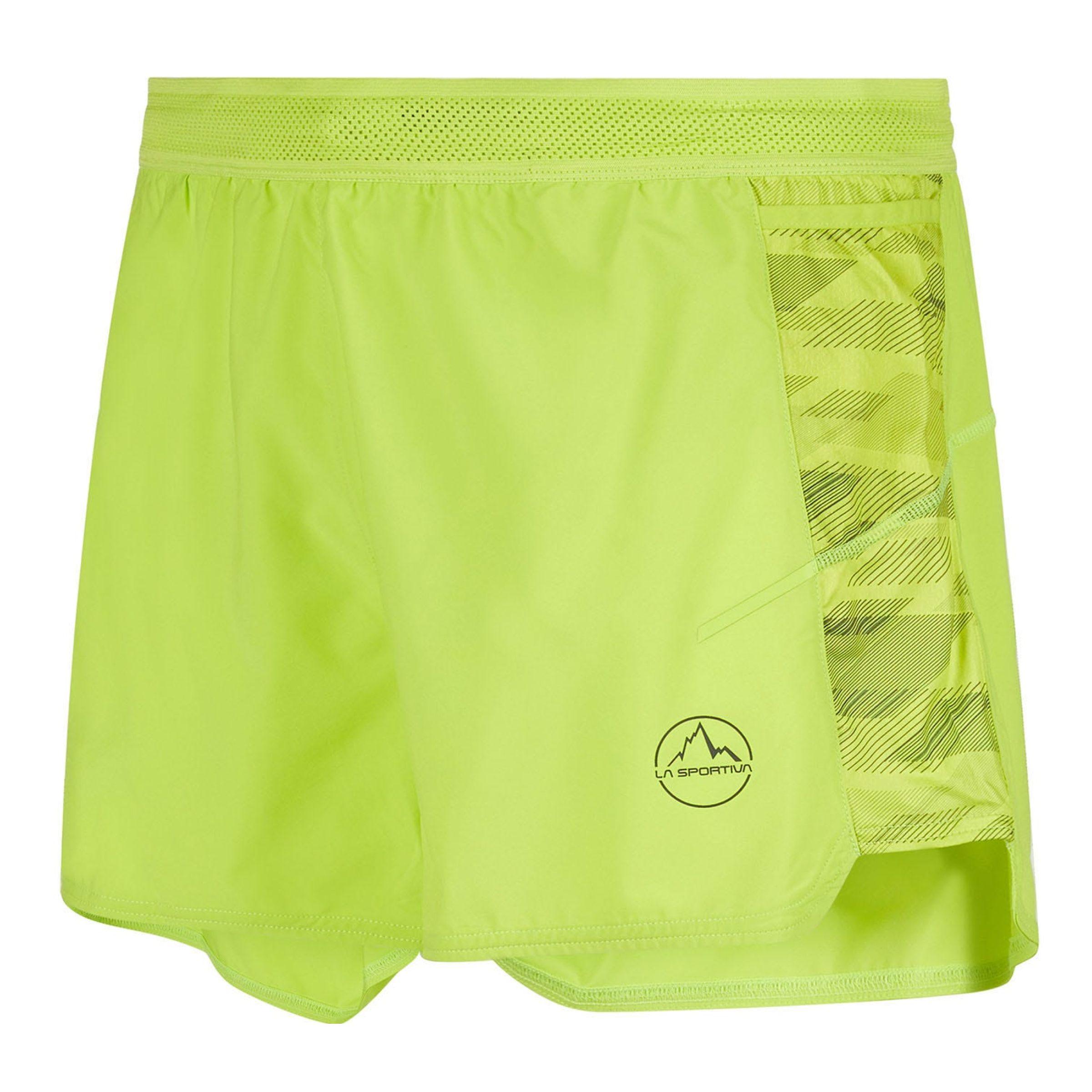 La Sportiva | Pantaloncini Auster Uomo Lime Punch - Fabbrica Ski Sises