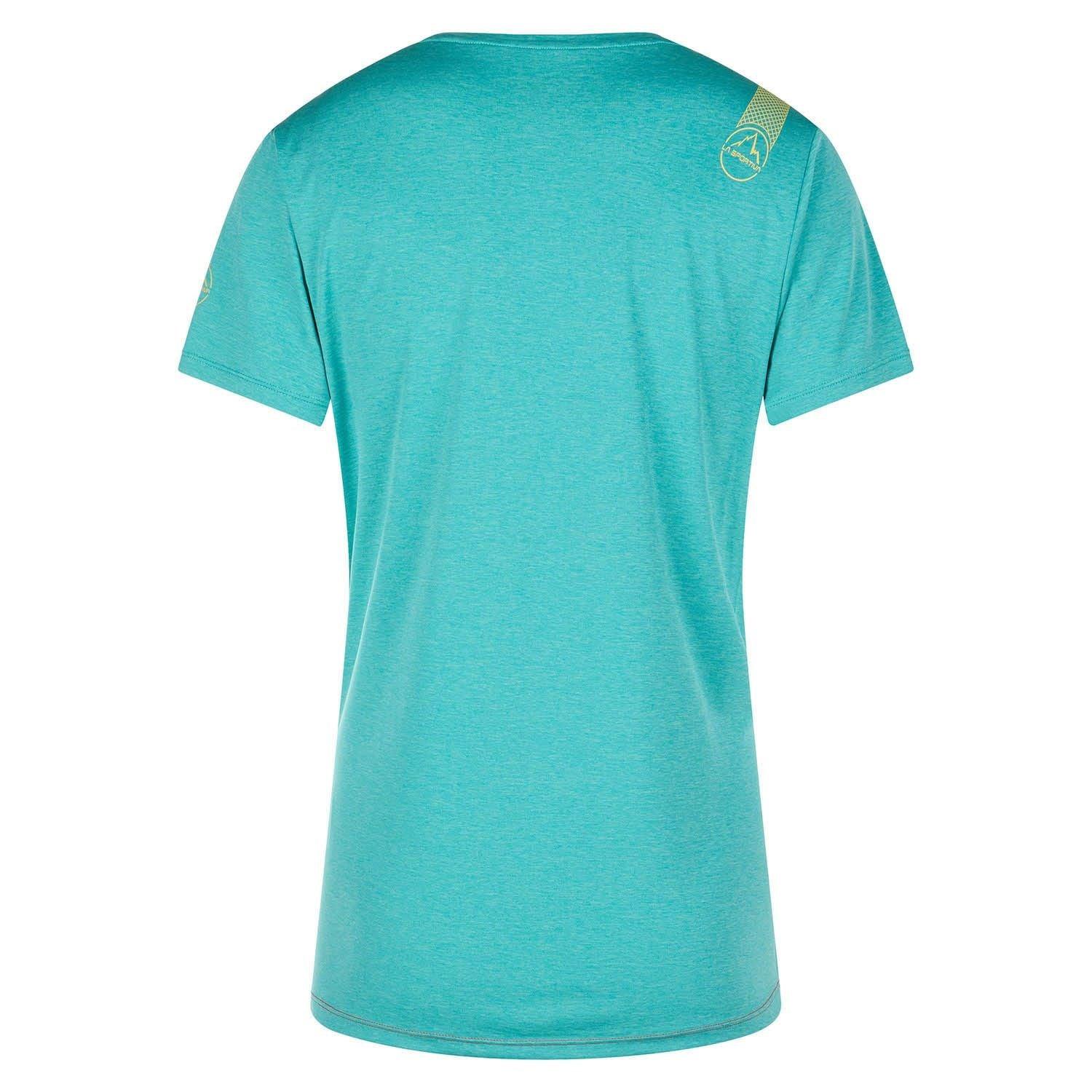 La Sportiva | T-shirt Tracer Donna Cherry Tomato/Lagoon - Fabbrica Ski Sises