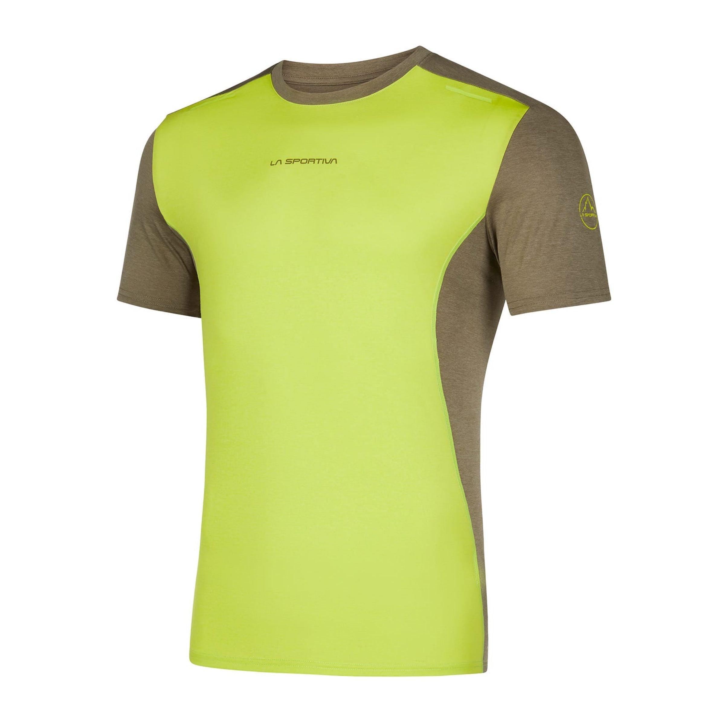 La Sportiva | T-shirt Tracer Uomo Lime Punch/Turtle - Fabbrica Ski Sises