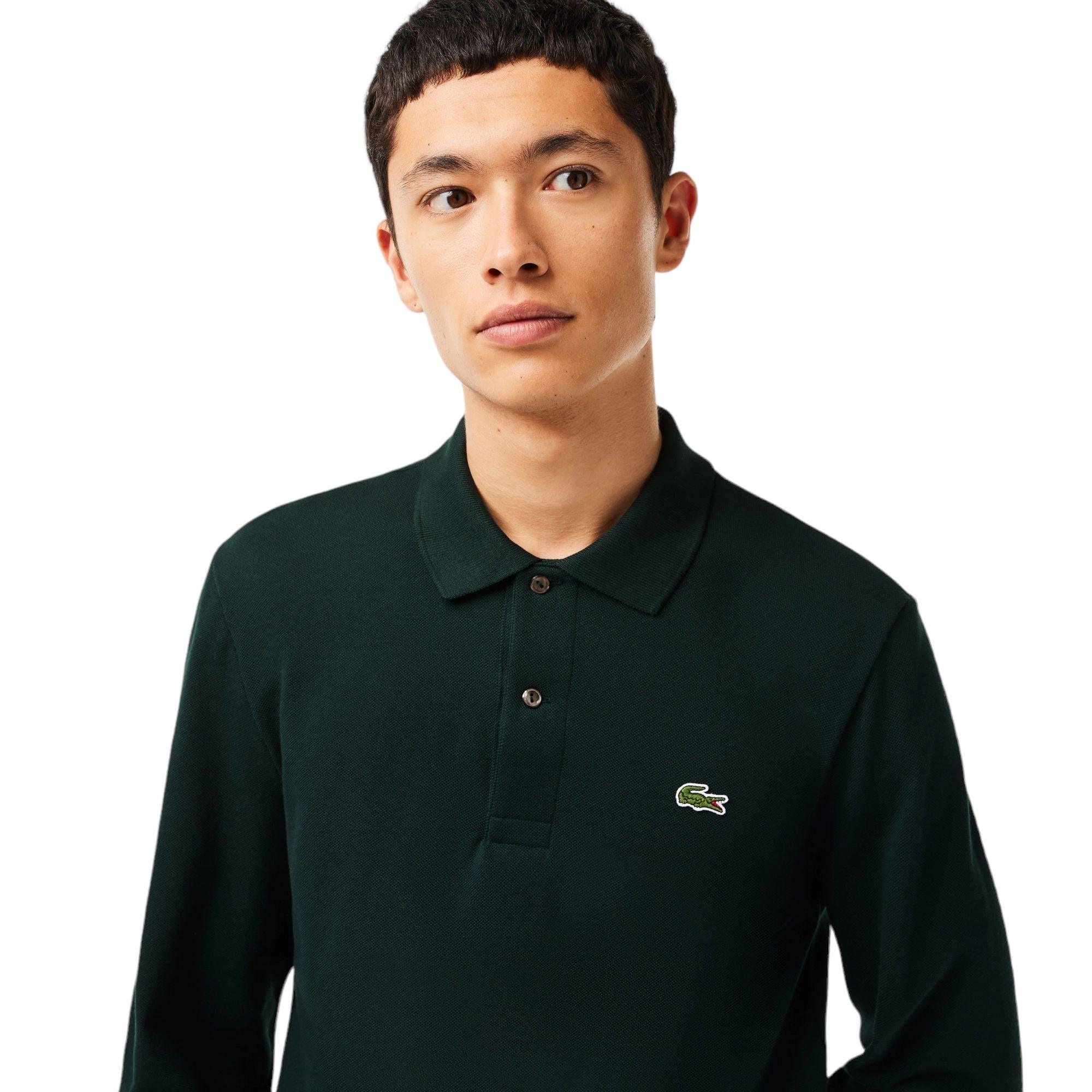 Lacoste | Polo Classic Fit Long Sleeve Uomo Dark Green - Fabbrica Ski Sises