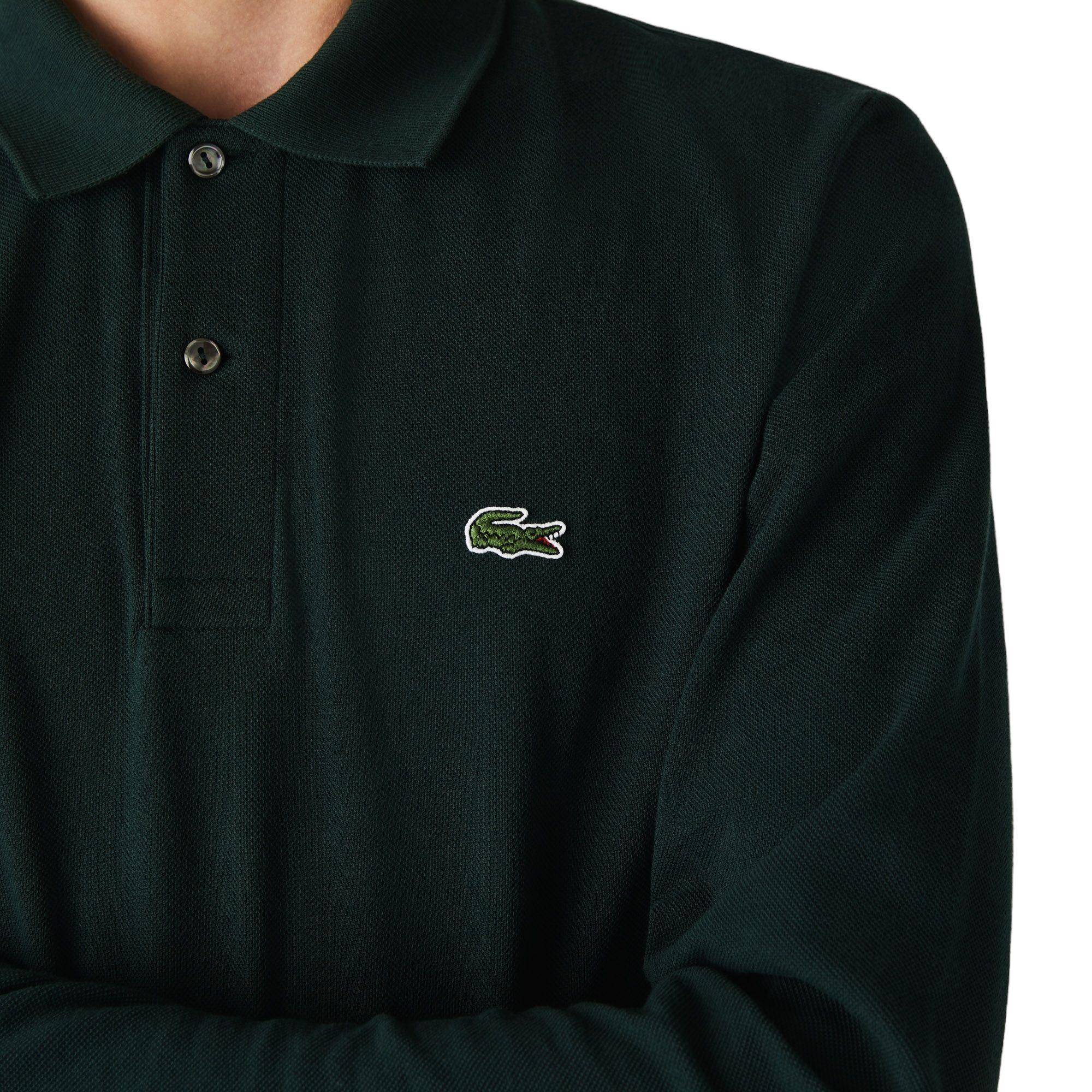 Lacoste | Polo Classic Fit Long Sleeve Uomo Dark Green - Fabbrica Ski Sises