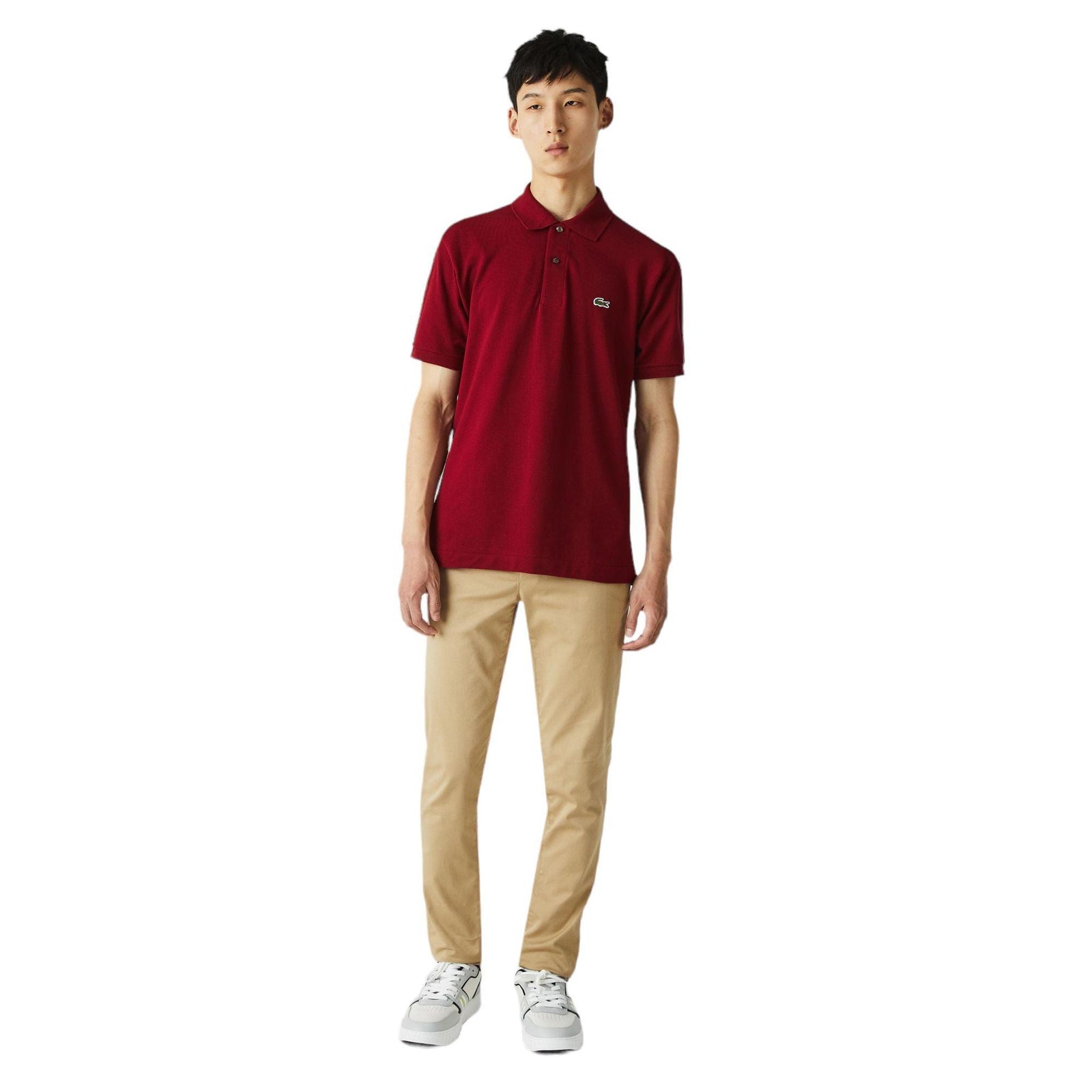 Lacoste | Polo Classic Fit Uomo Bordeaux - Fabbrica Ski Sises