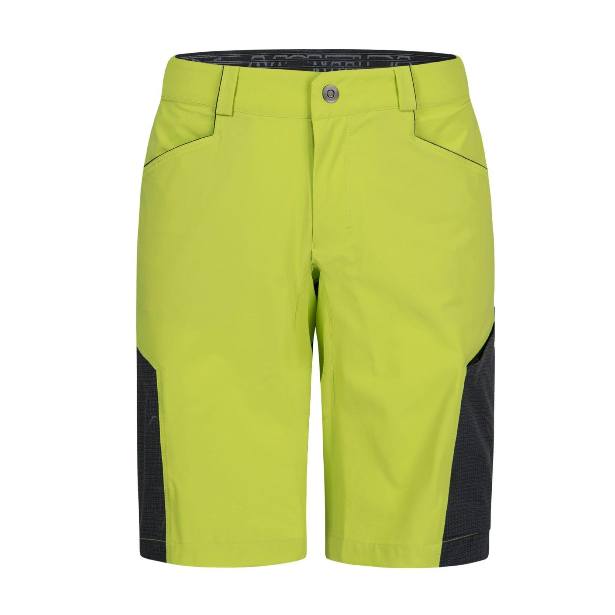 Montura | Pantaloncini Land Uomo Verde Lime/Piombo - Fabbrica Ski Sises