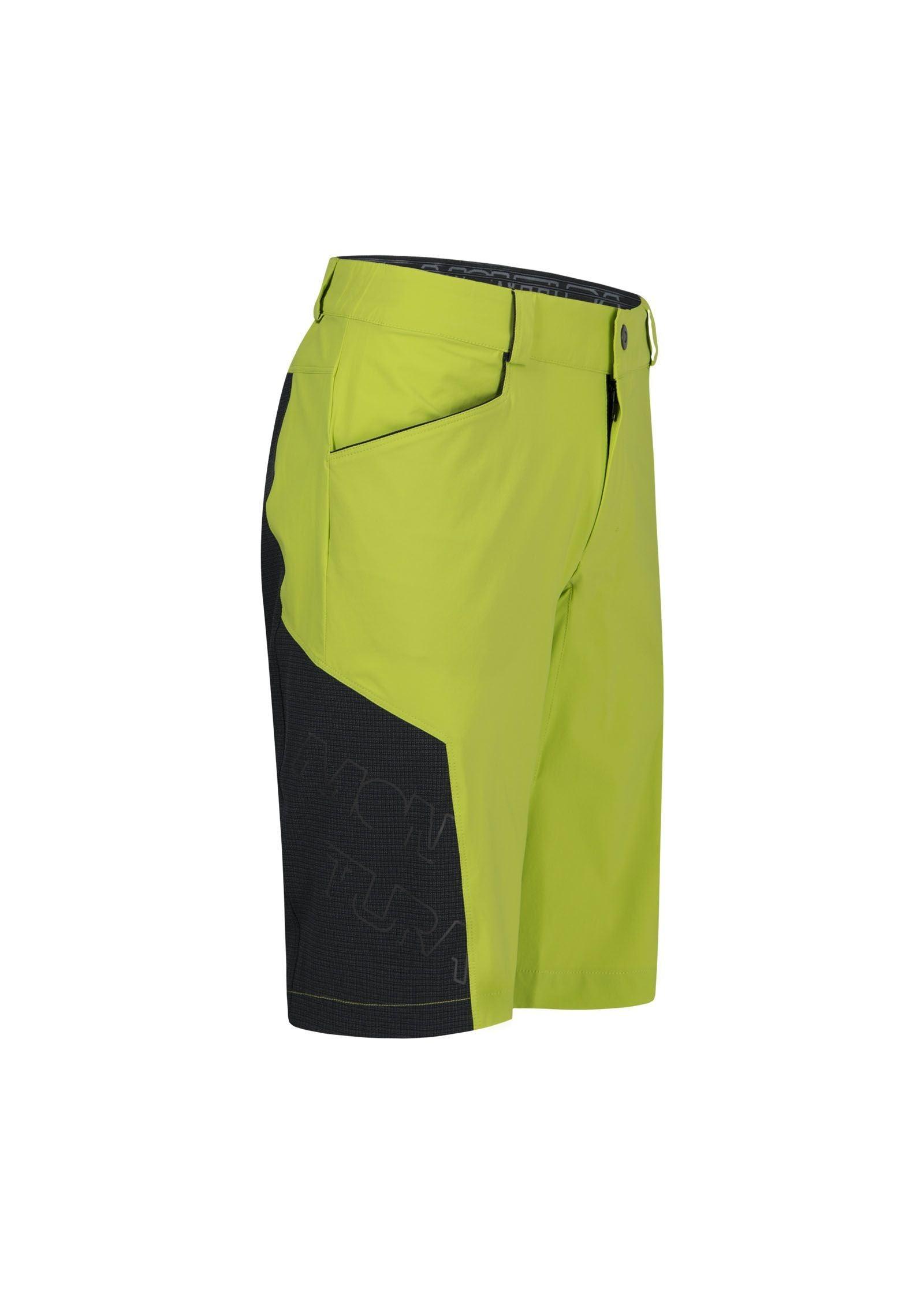 Montura | Pantaloncini Land Uomo Verde Lime/Piombo - Fabbrica Ski Sises